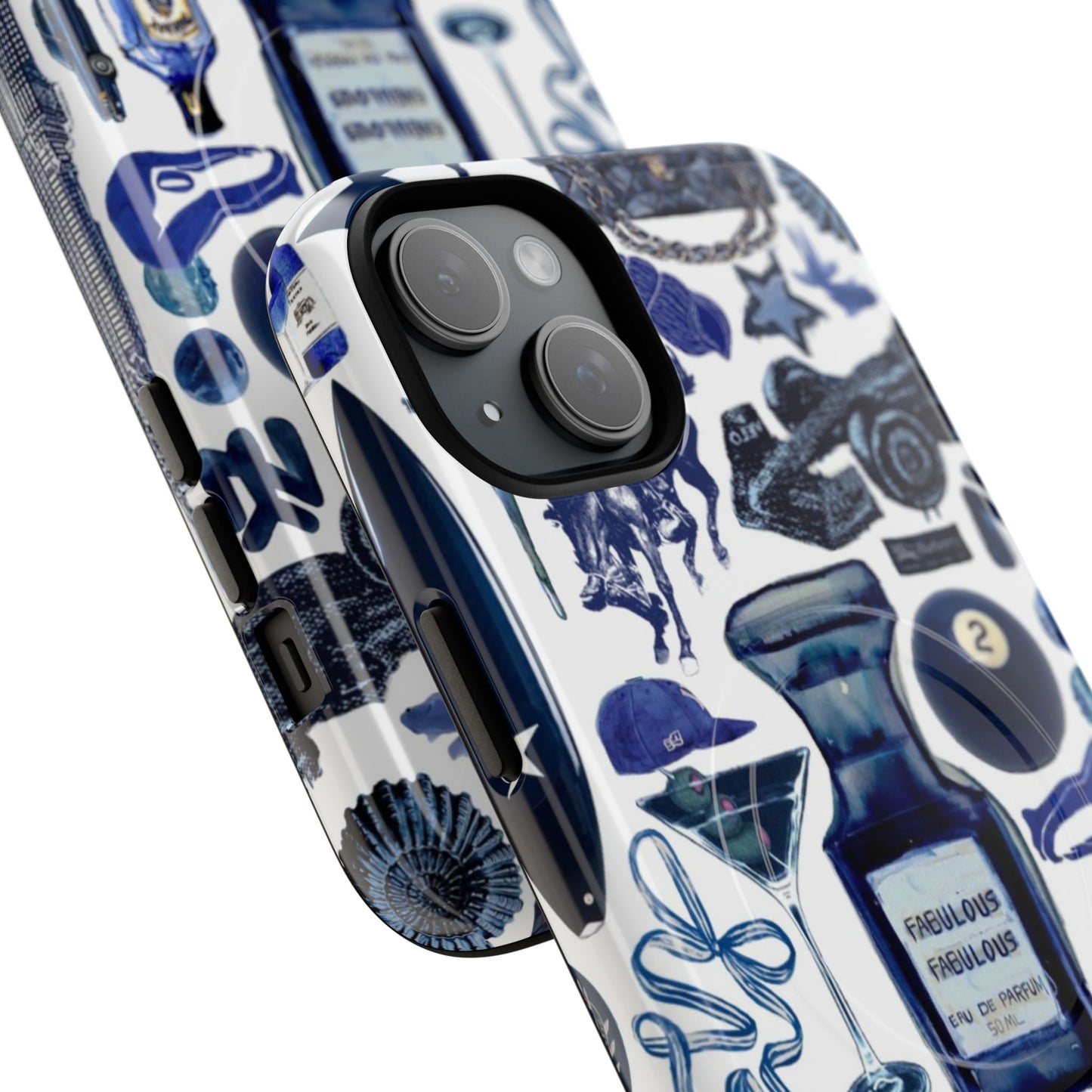 Navy Blue Collage MagSafe Case