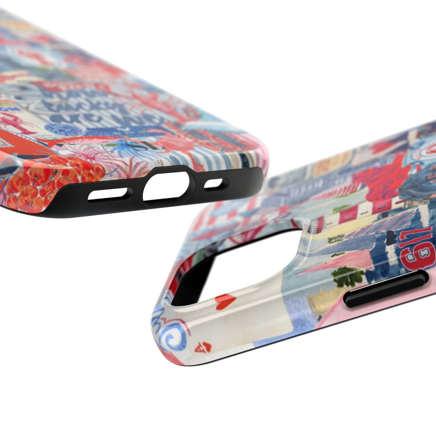 Red, White & Blue iPhone Case