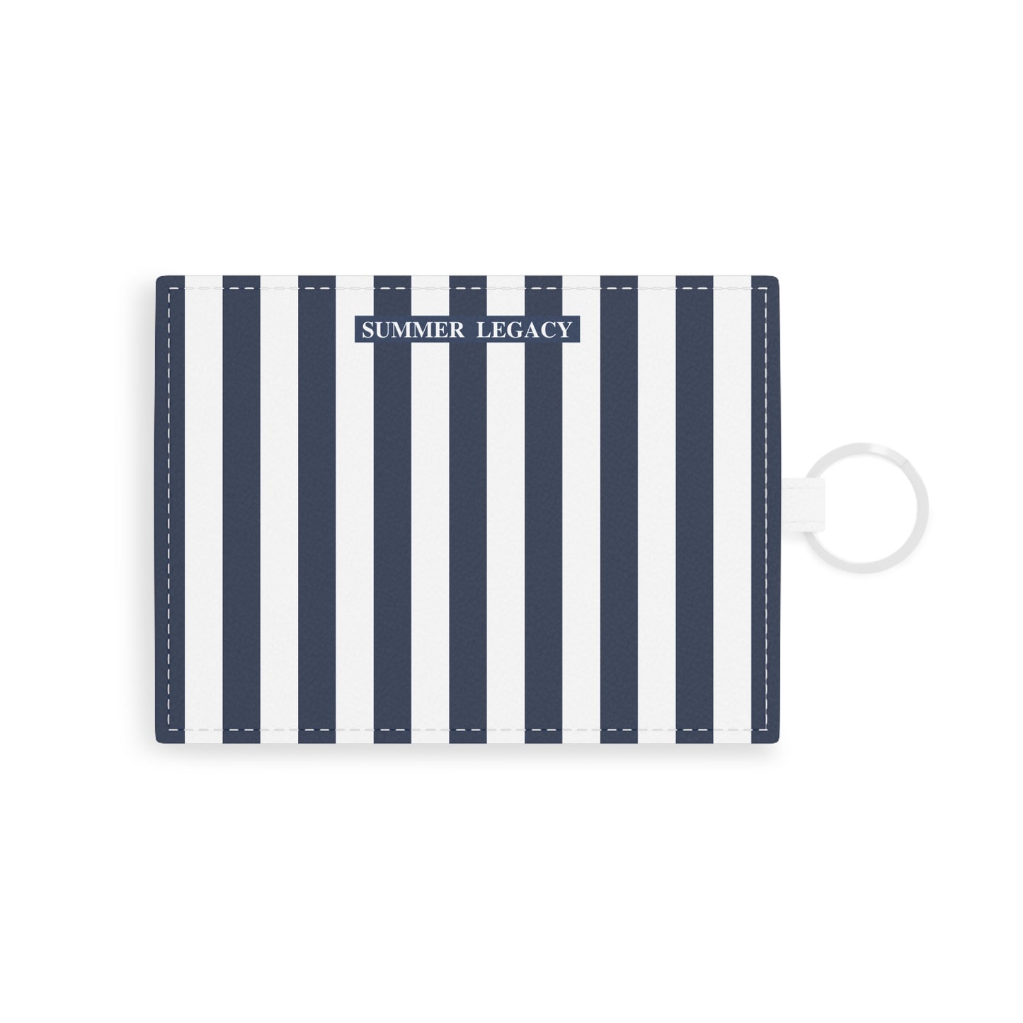 Navy Stripes Card Holder
