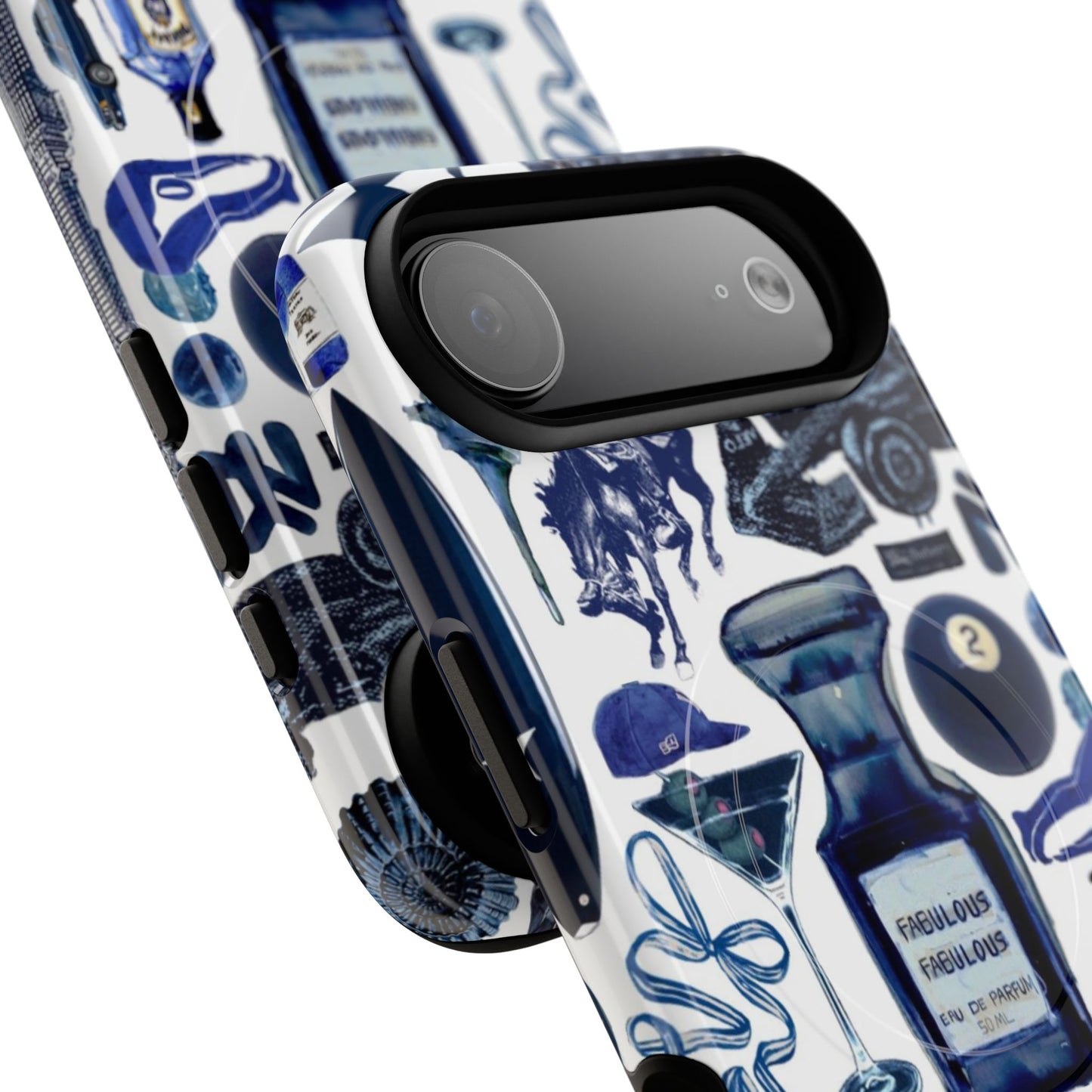 Navy Blue Collage MagSafe Case