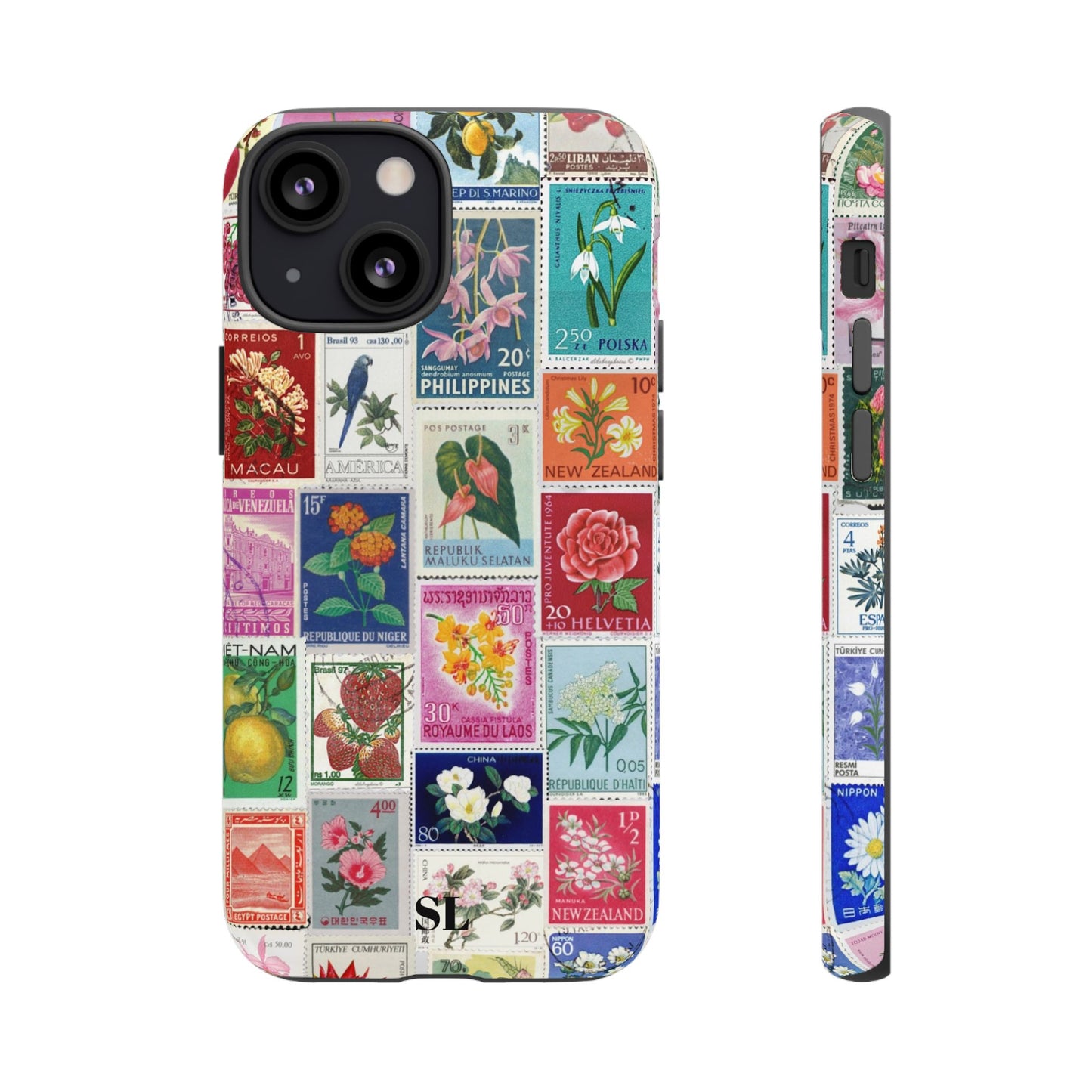 Postcard Stamps iPhone Case