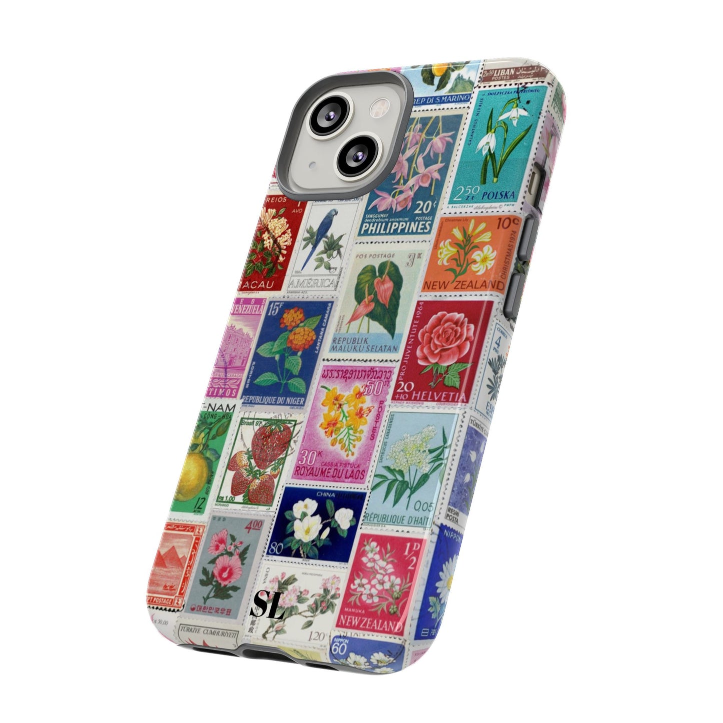 Postcard Stamps iPhone Case