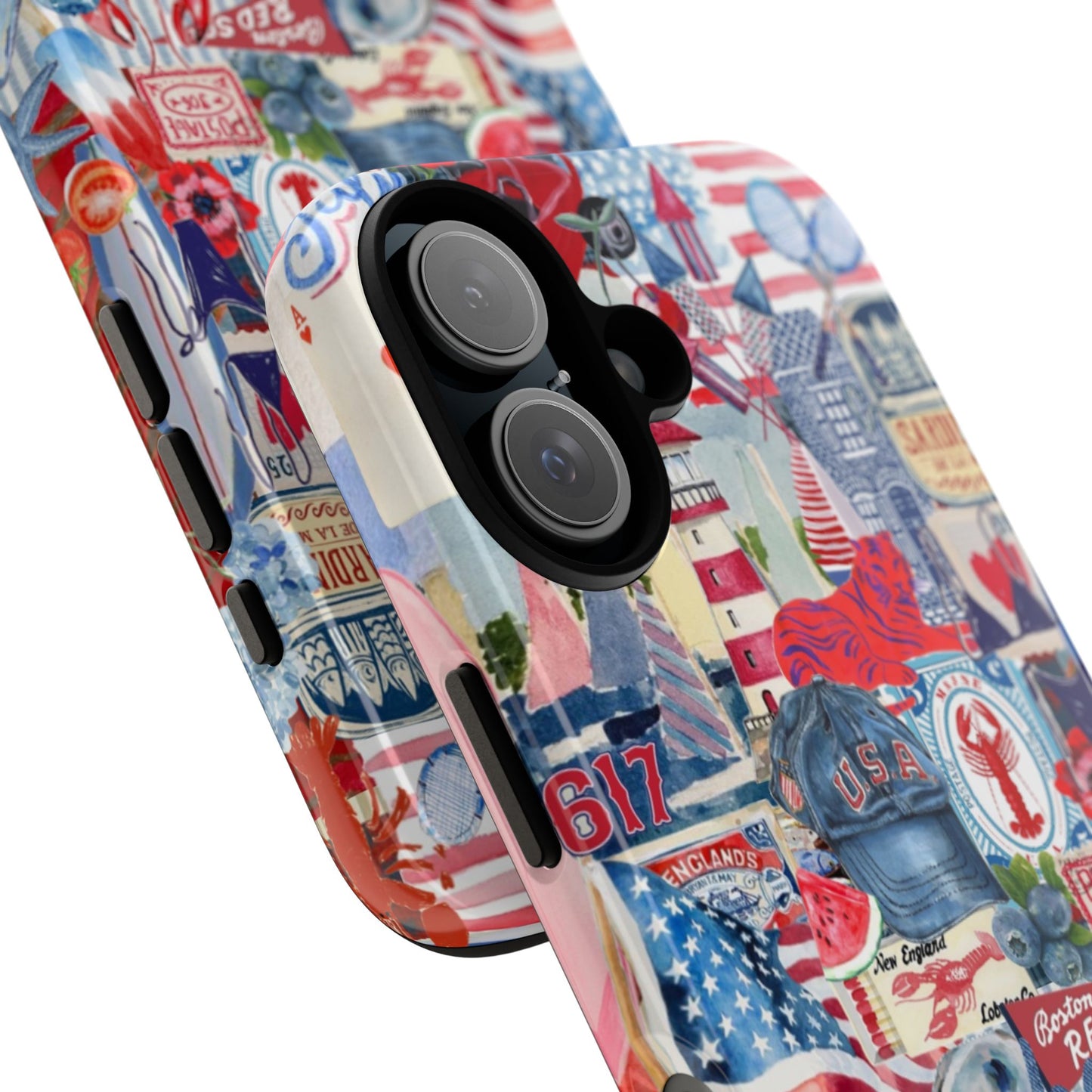 Red, White & Blue iPhone Case