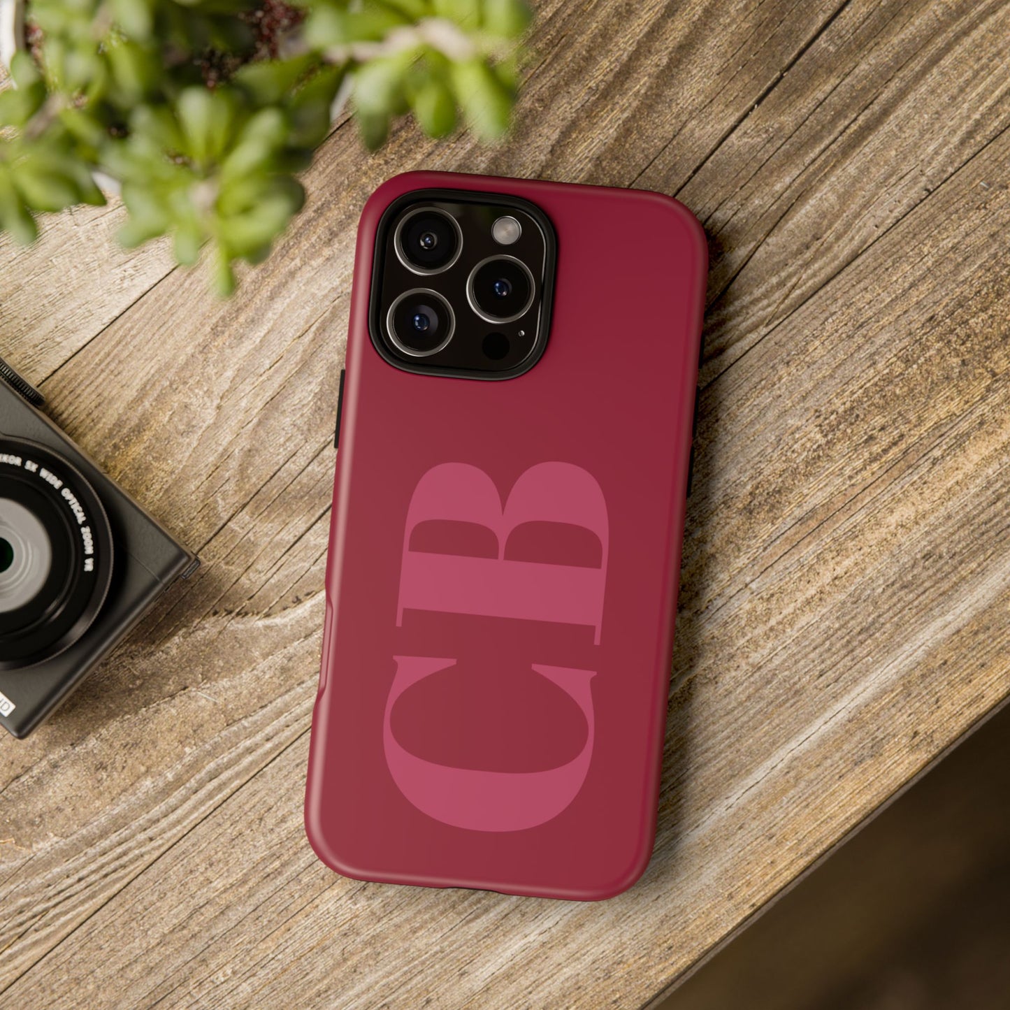 Berry Custom Initial iPhone Case