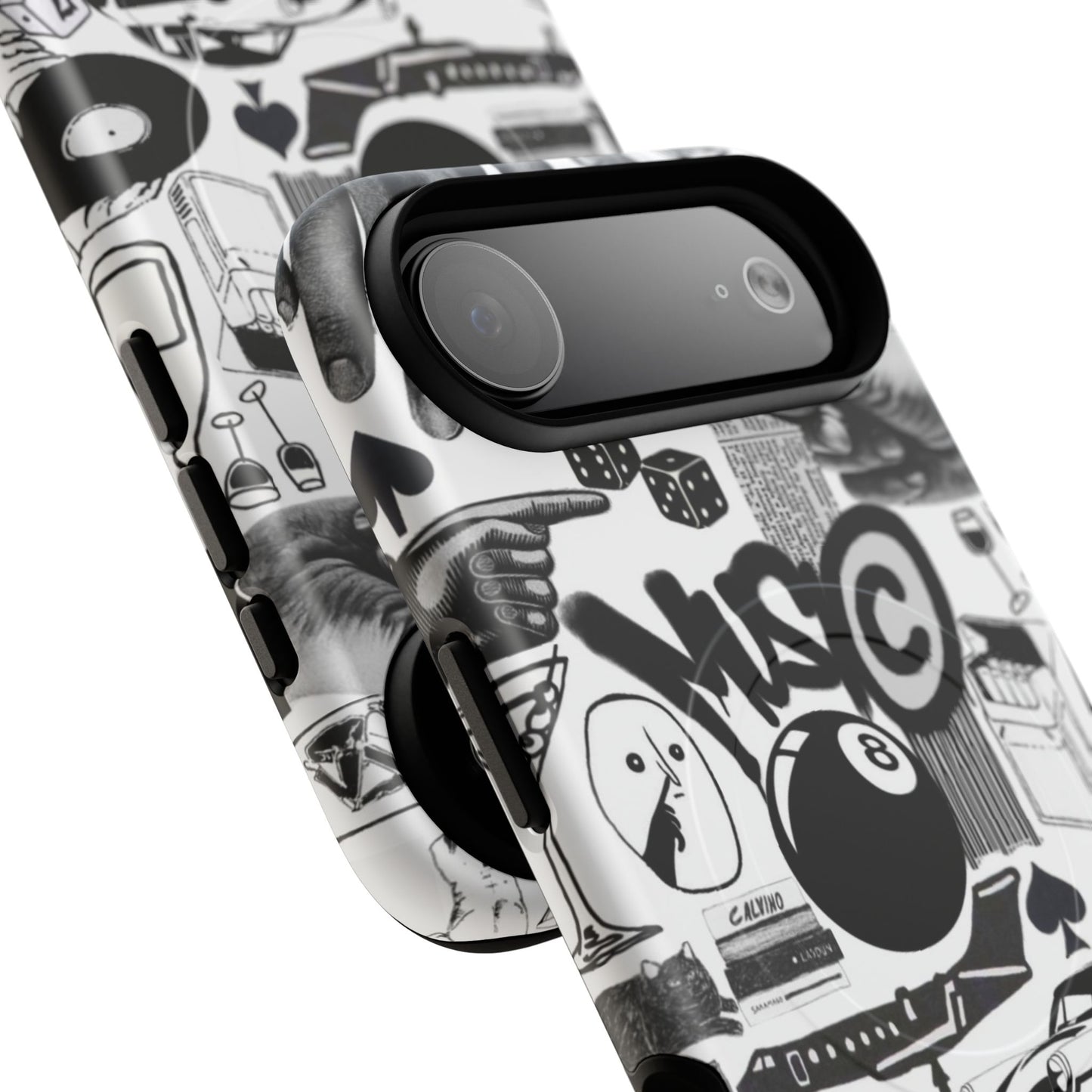 Black and White MagSafe Case