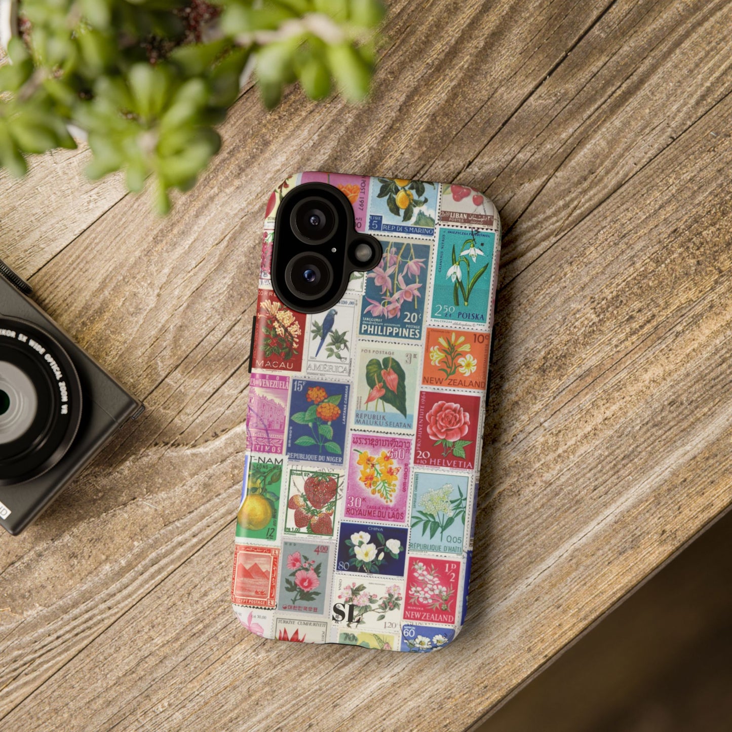 Postcard Stamps iPhone Case