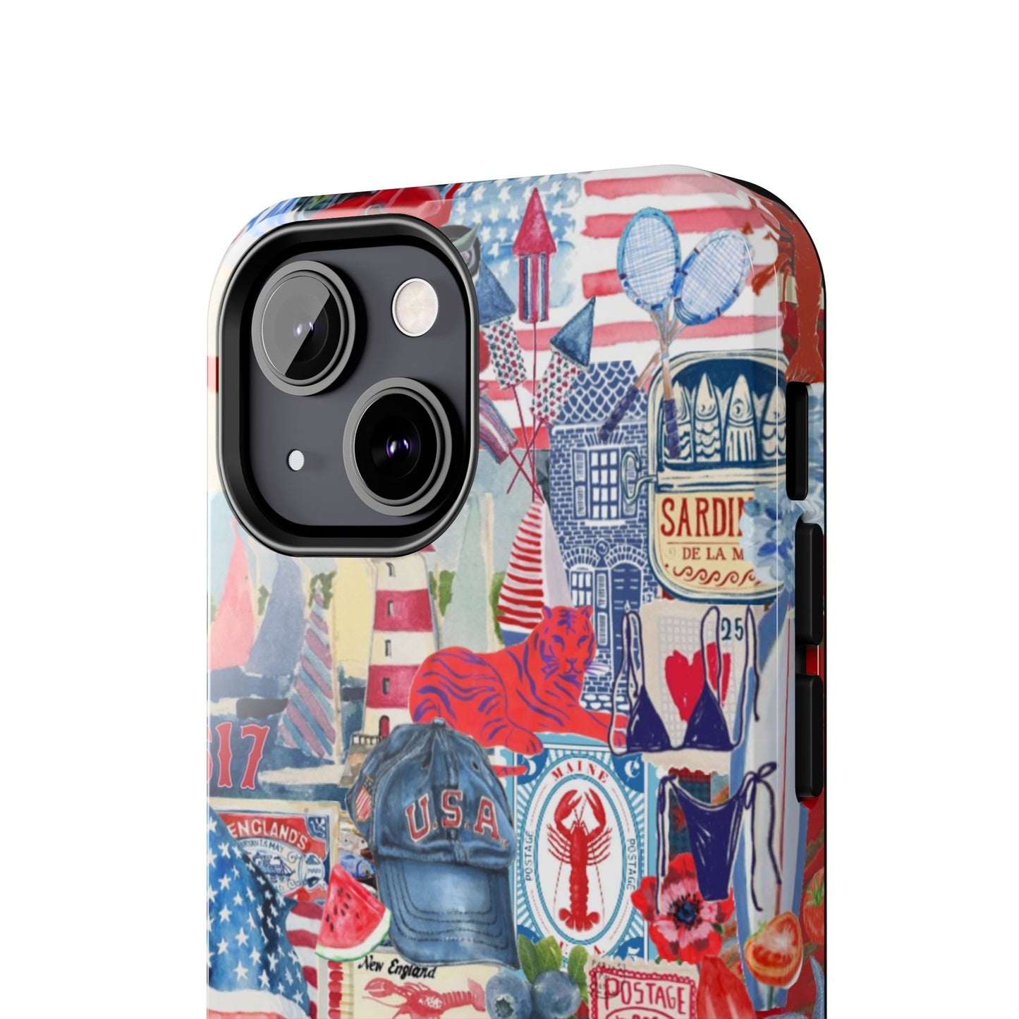 Red, White & Blue iPhone Case