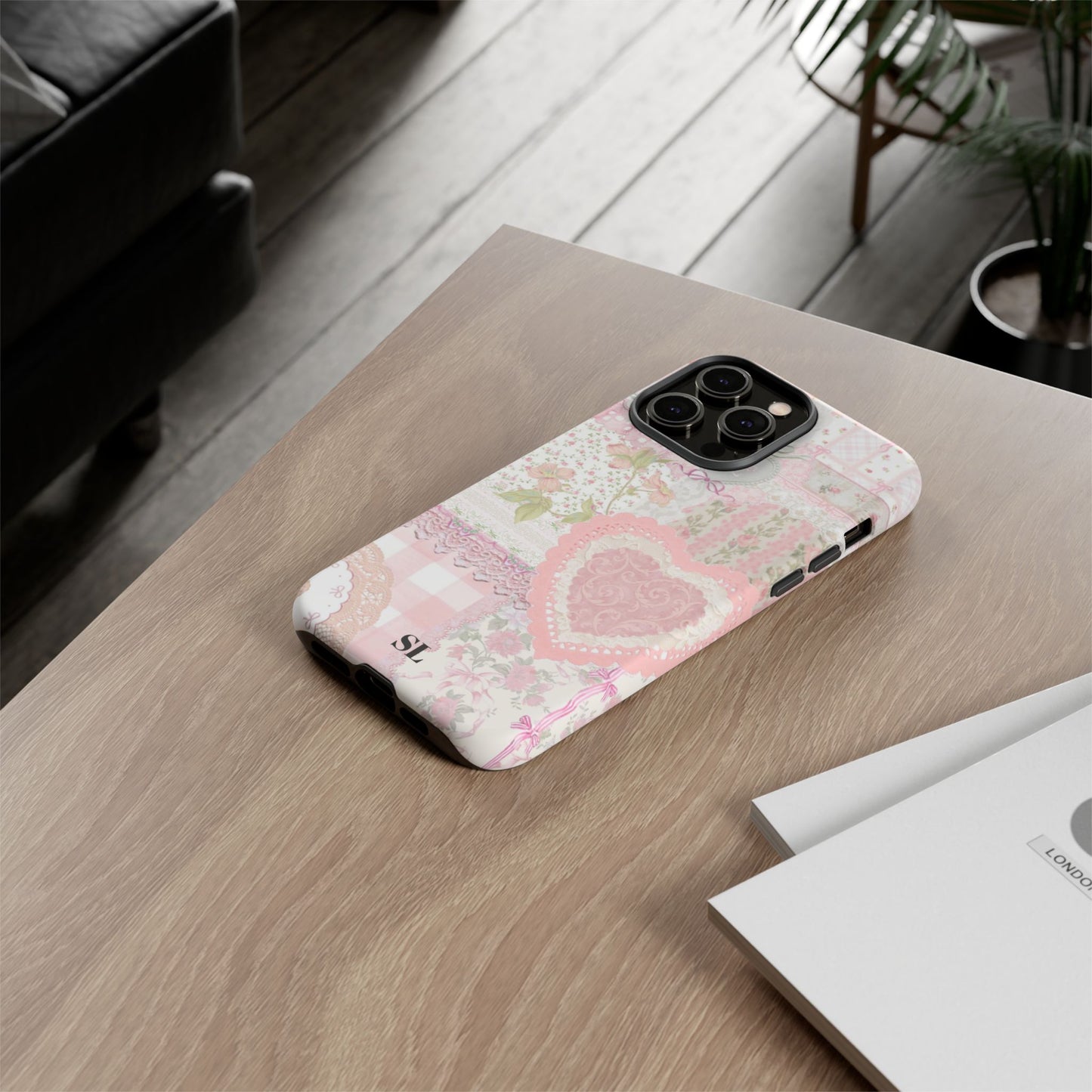 Blushing Floral Patchwork iPhone Case