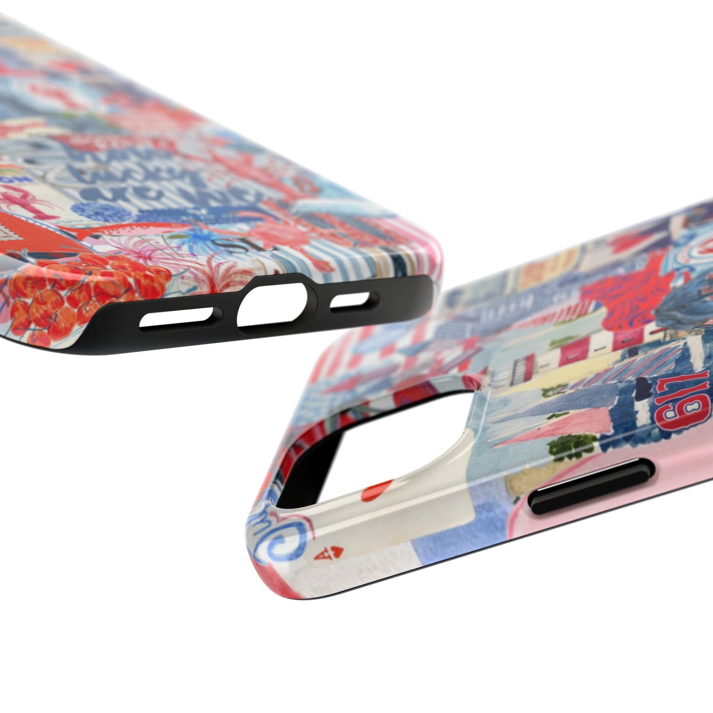 Red, White & Blue iPhone Case