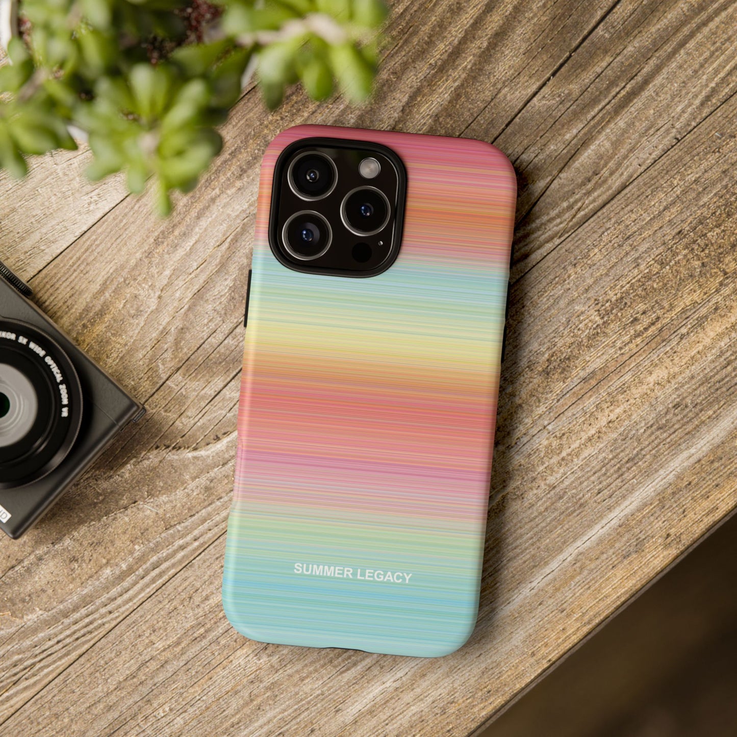 Sunrise Ombre Stripe iPhone Case