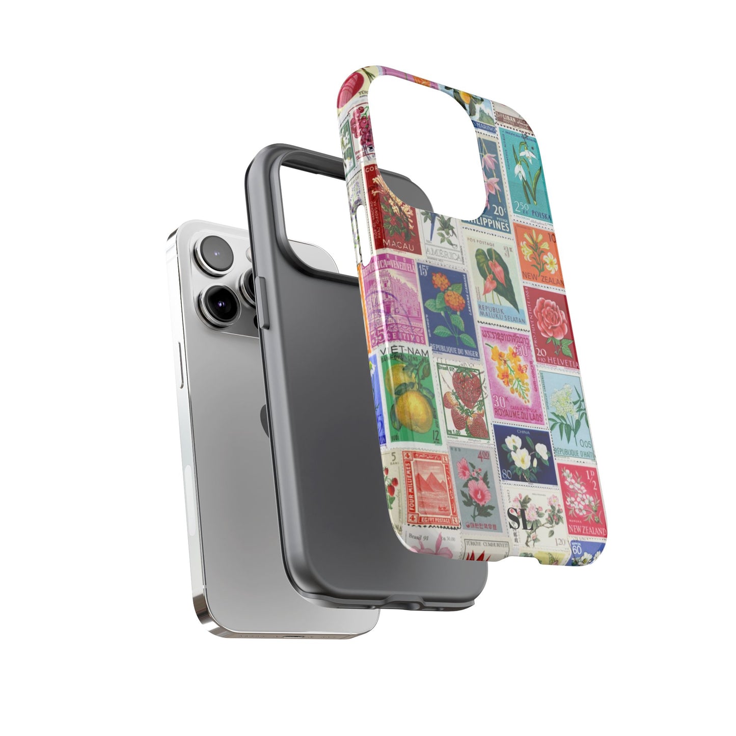 Postcard Stamps iPhone Case