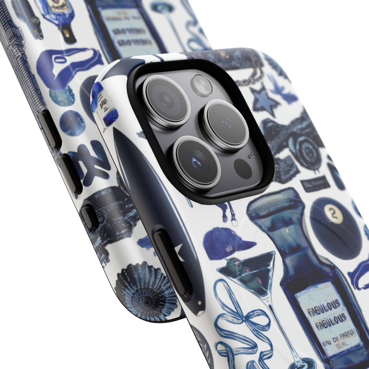 Navy Blue Collage MagSafe Case