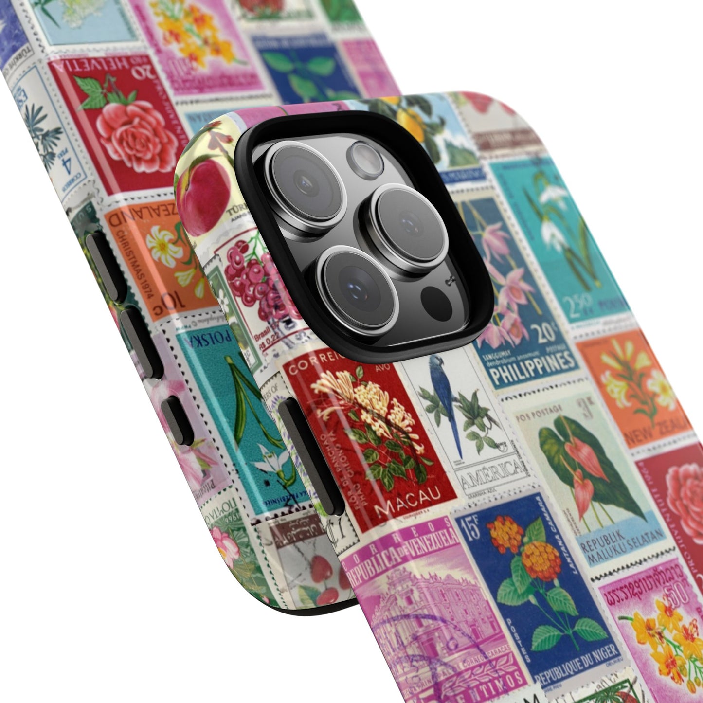 Postcard Stamps iPhone Case