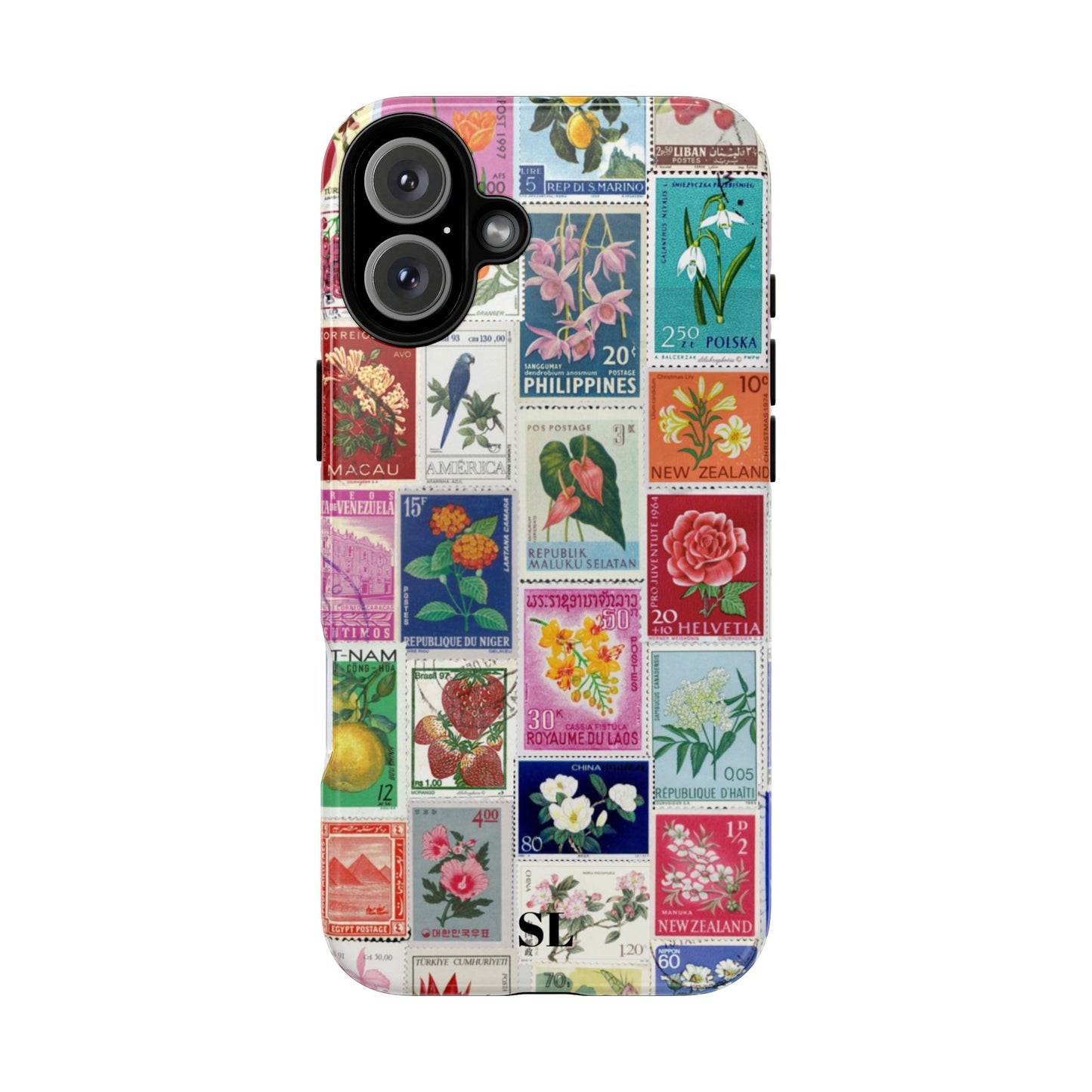 Postcard Stamps iPhone Case