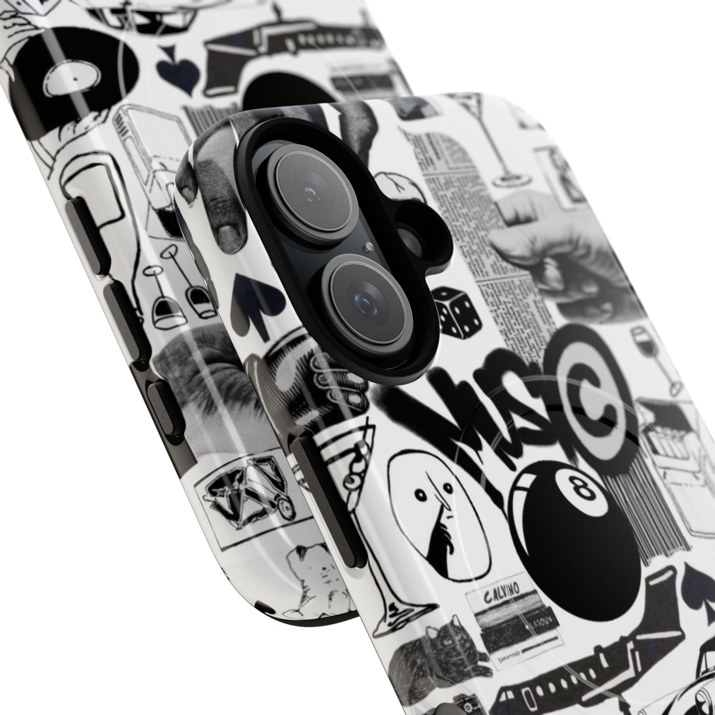 Black and White MagSafe Case