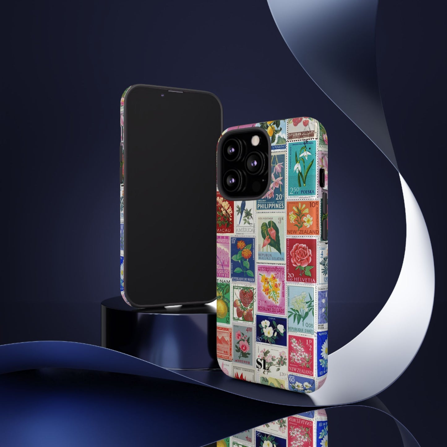 Postcard Stamps iPhone Case