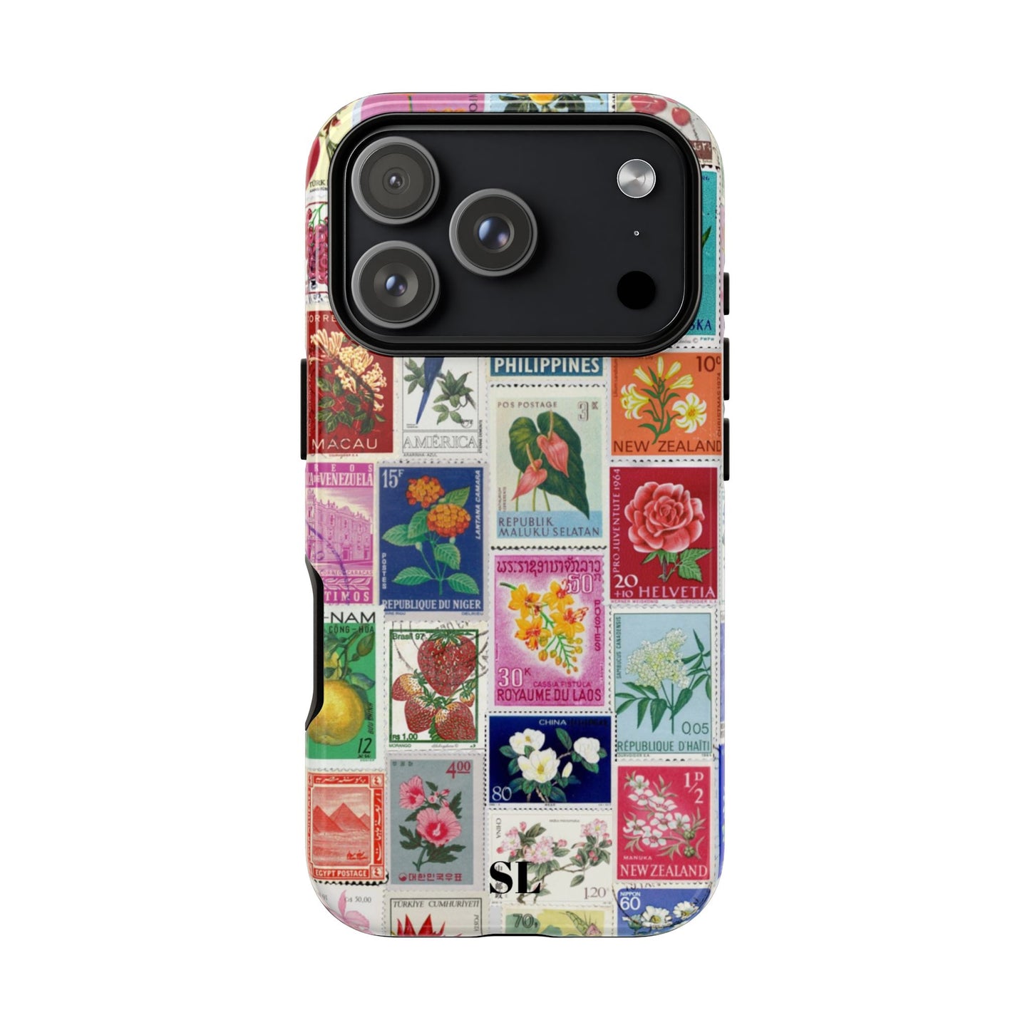 Postcard Stamps iPhone Case