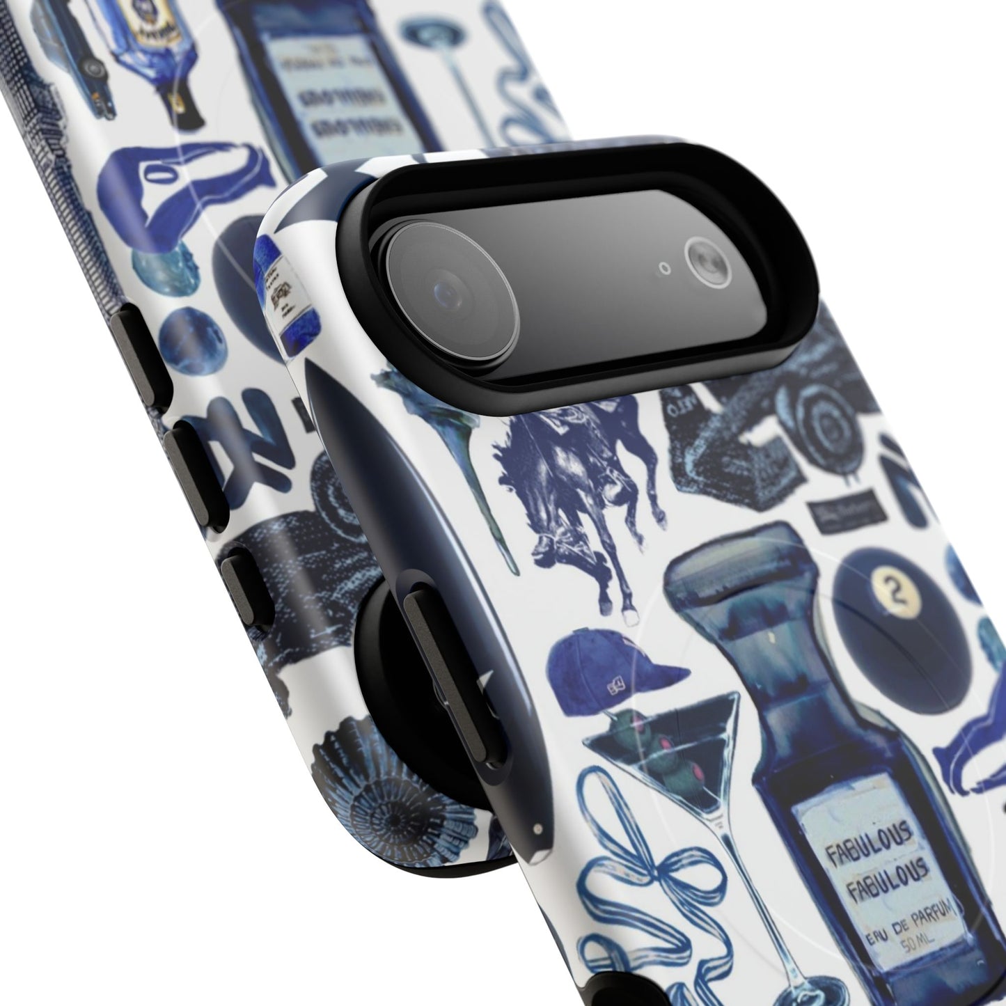 Navy Blue Collage MagSafe Case