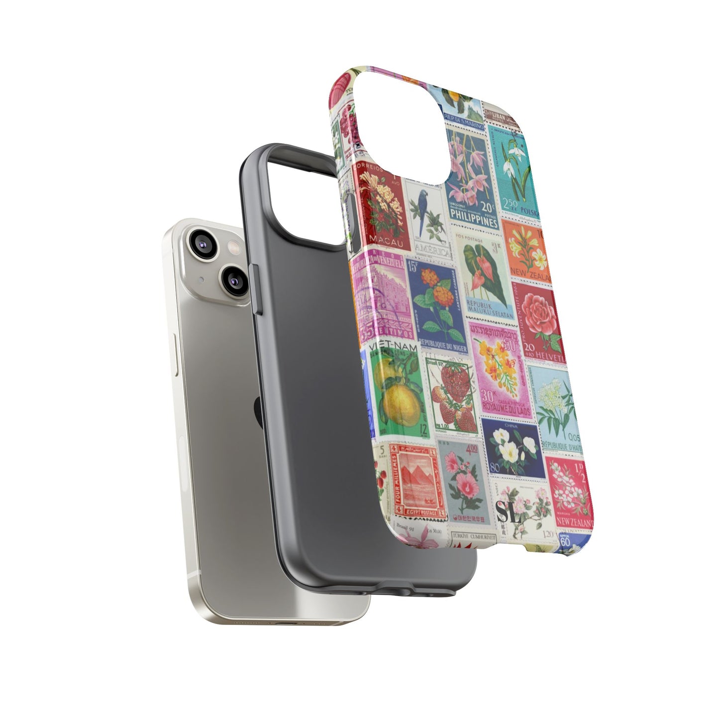 Postcard Stamps iPhone Case