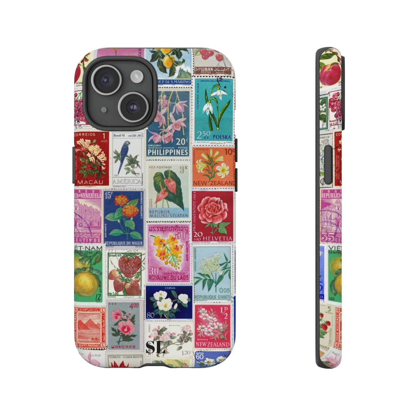 Postcard Stamps iPhone Case