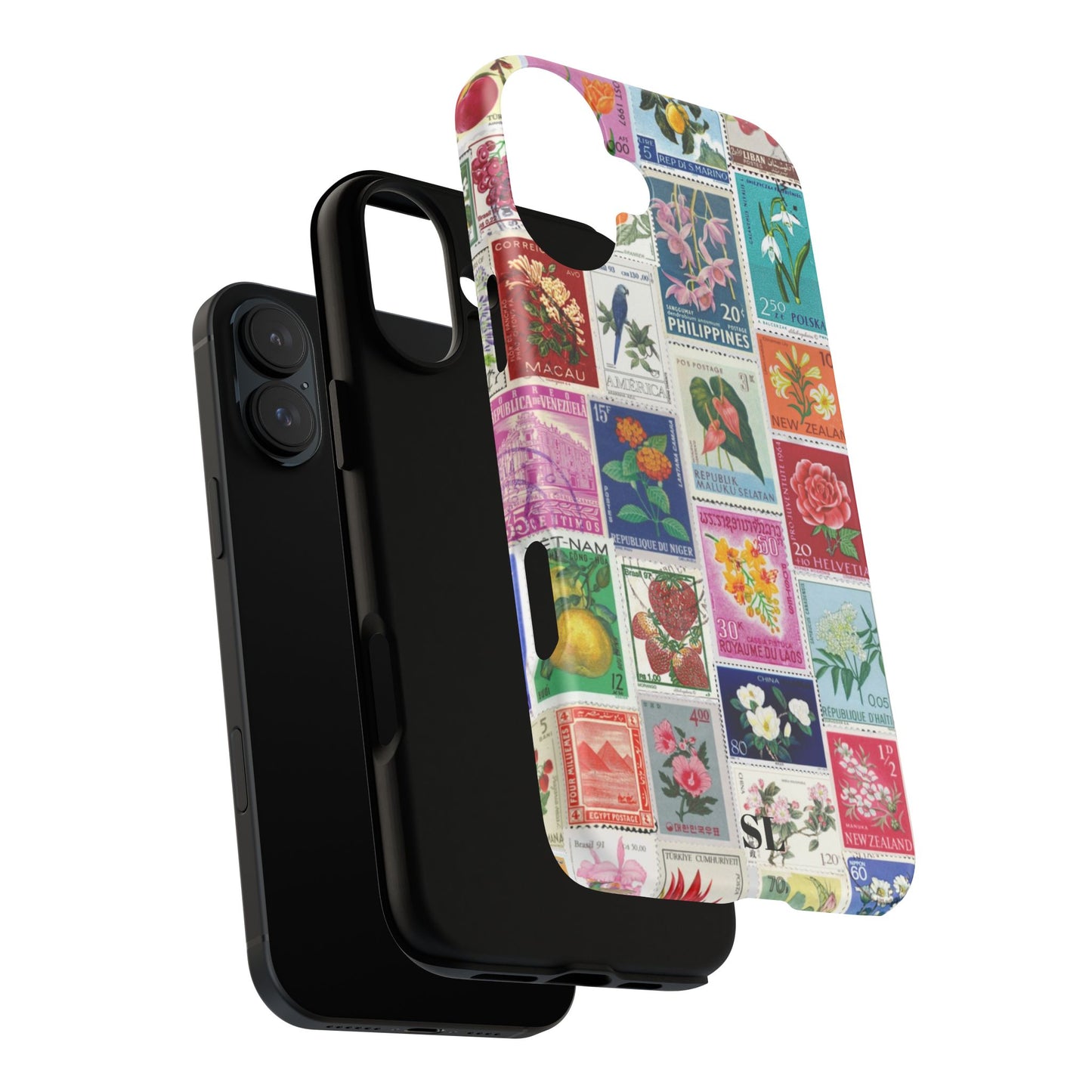 Postcard Stamps iPhone Case