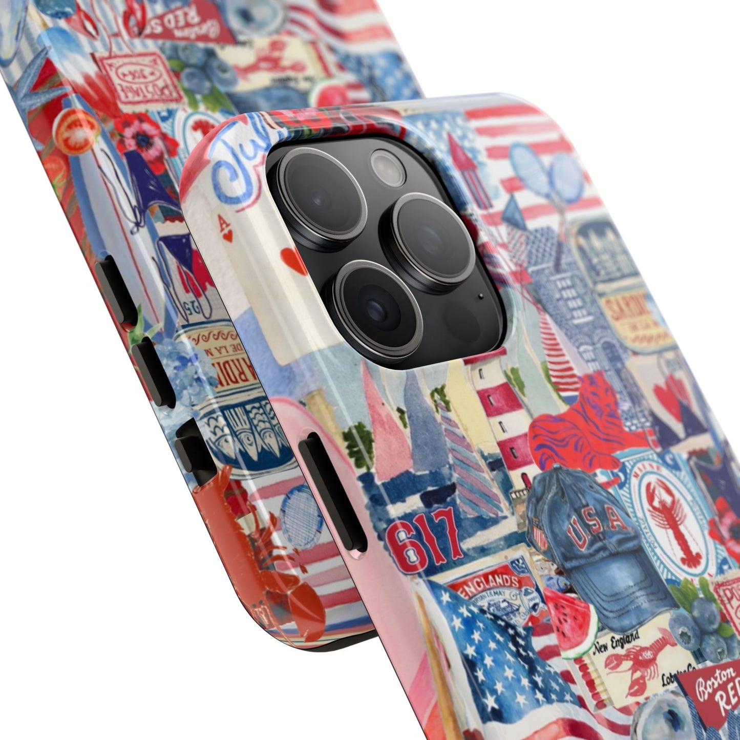 Red, White & Blue iPhone Case