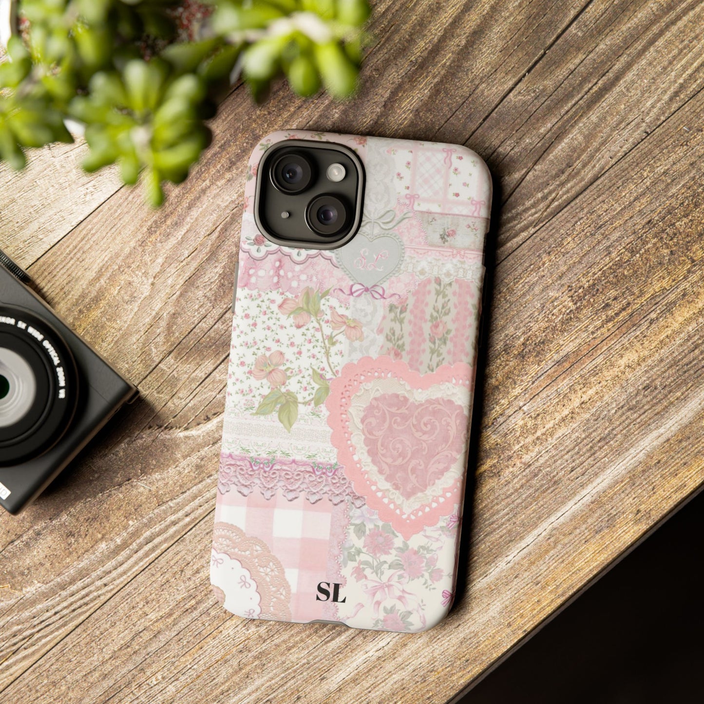 Blushing Floral Patchwork iPhone Case