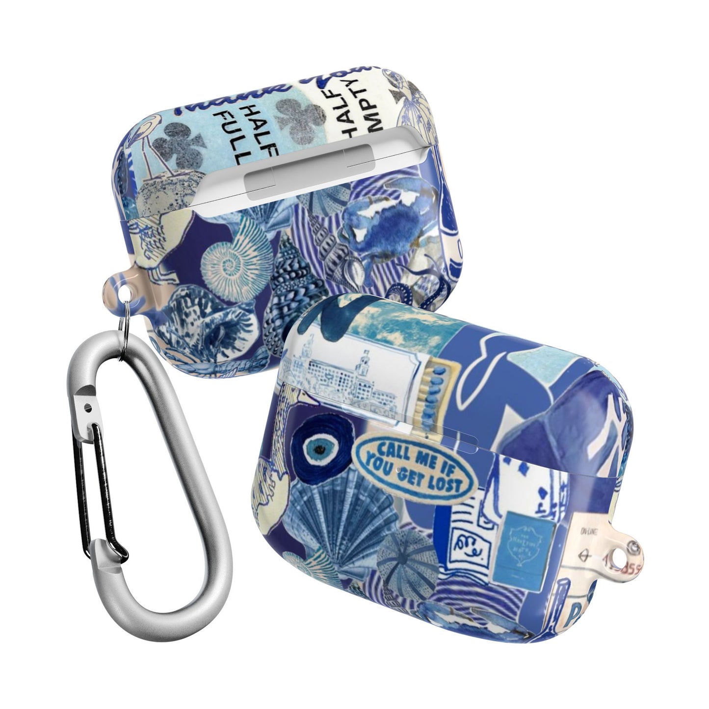Blue Collage AirPod Case