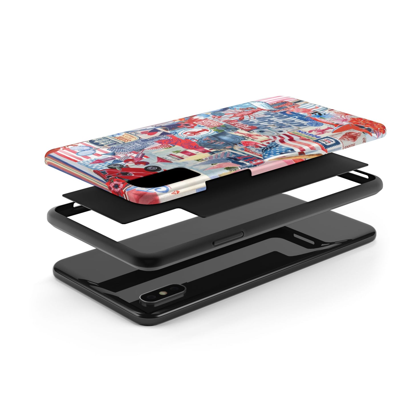Red, White & Blue iPhone Case