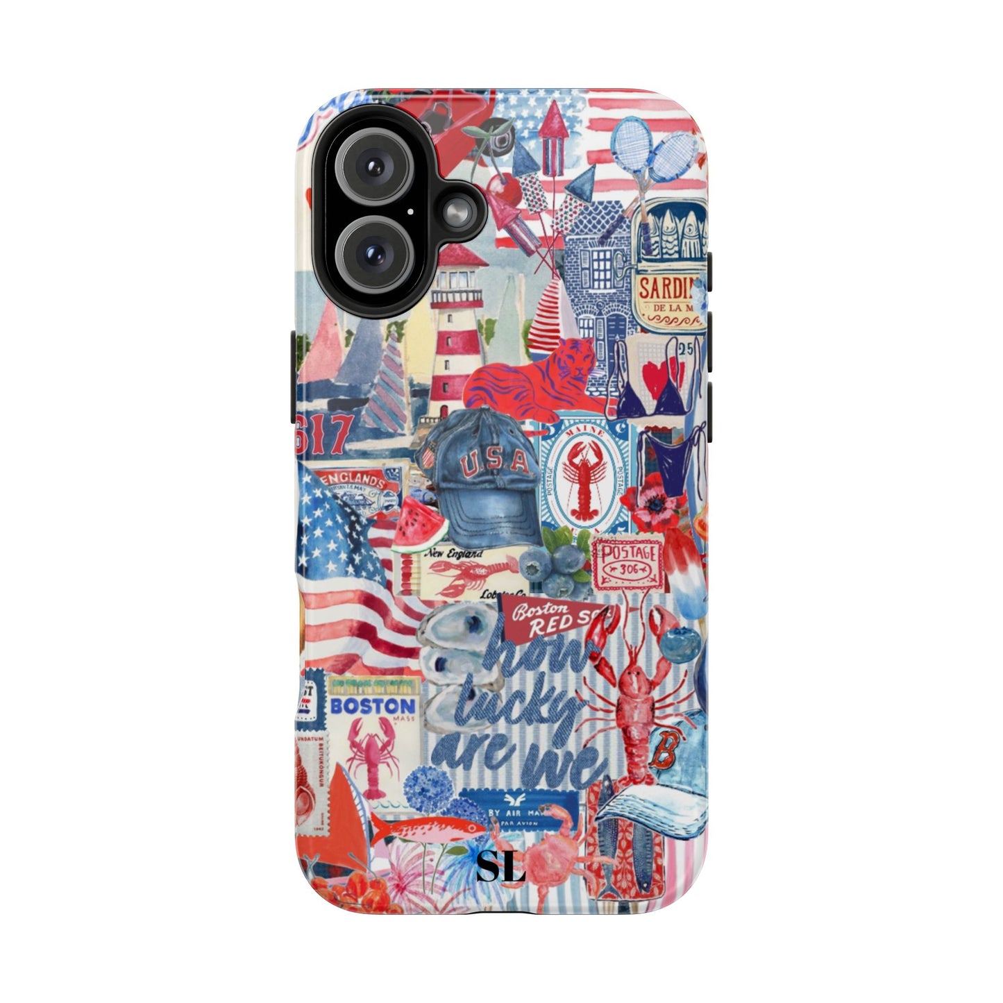 Red, White & Blue iPhone Case