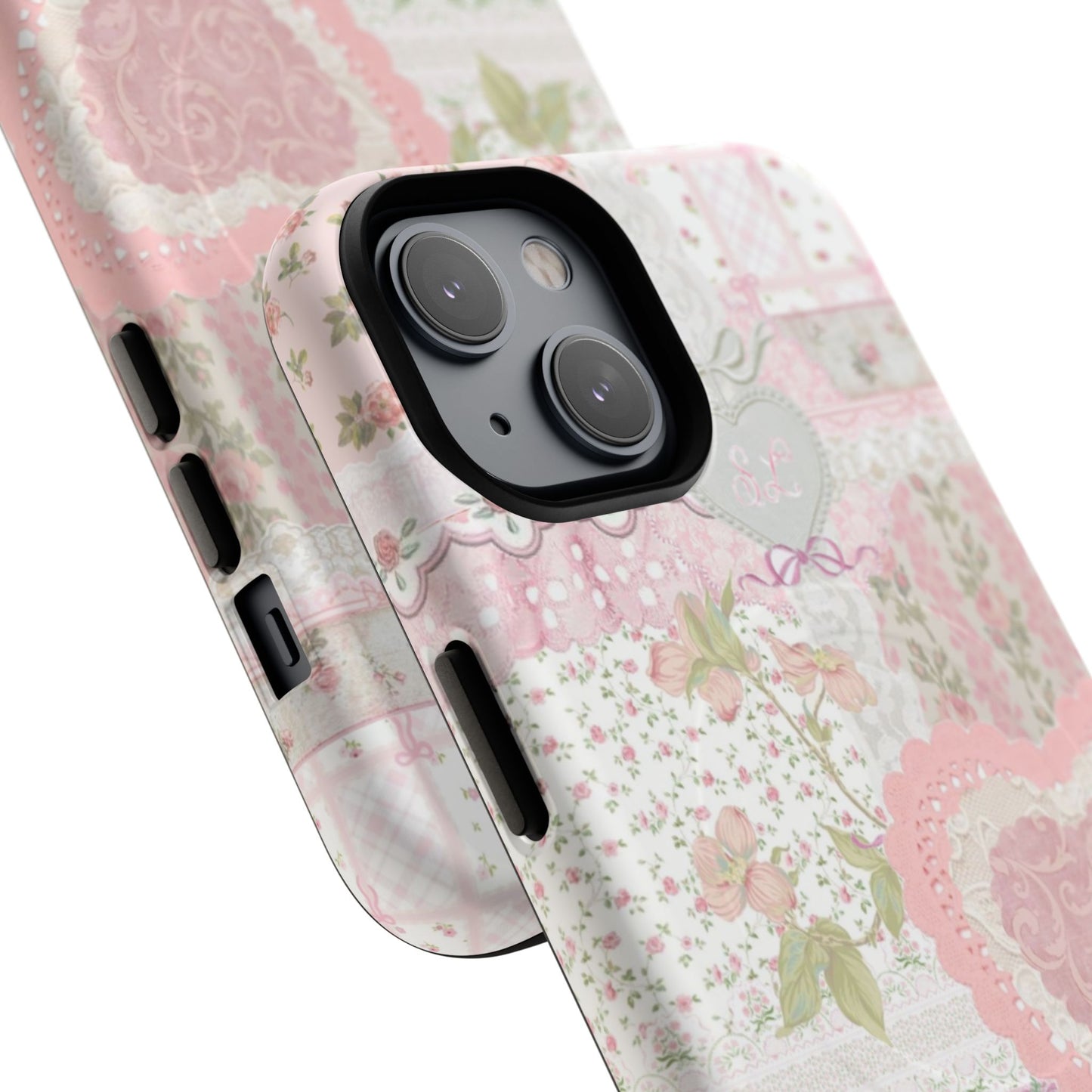 Blushing Floral Patchwork MagSafe Case