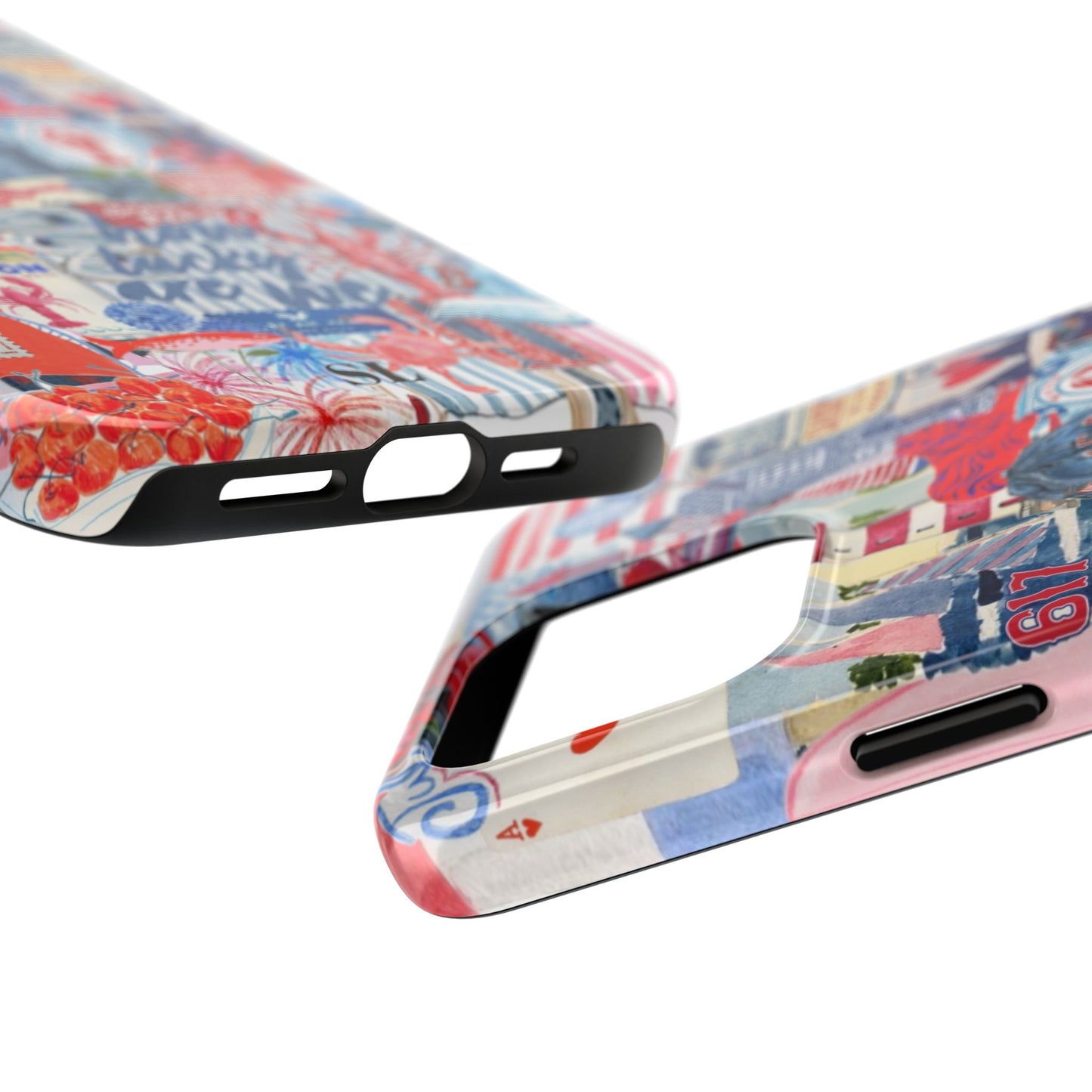 Red, White & Blue iPhone Case