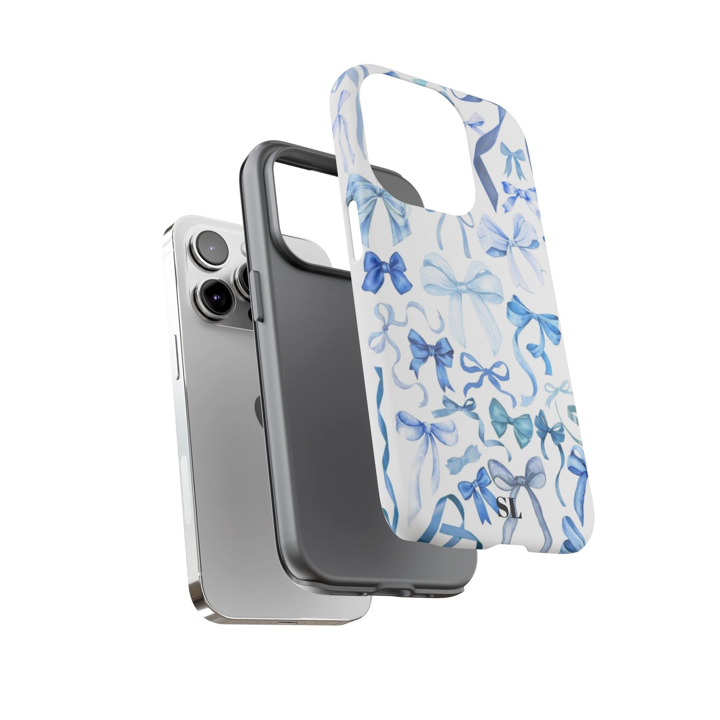 Blue Bows iPhone Case
