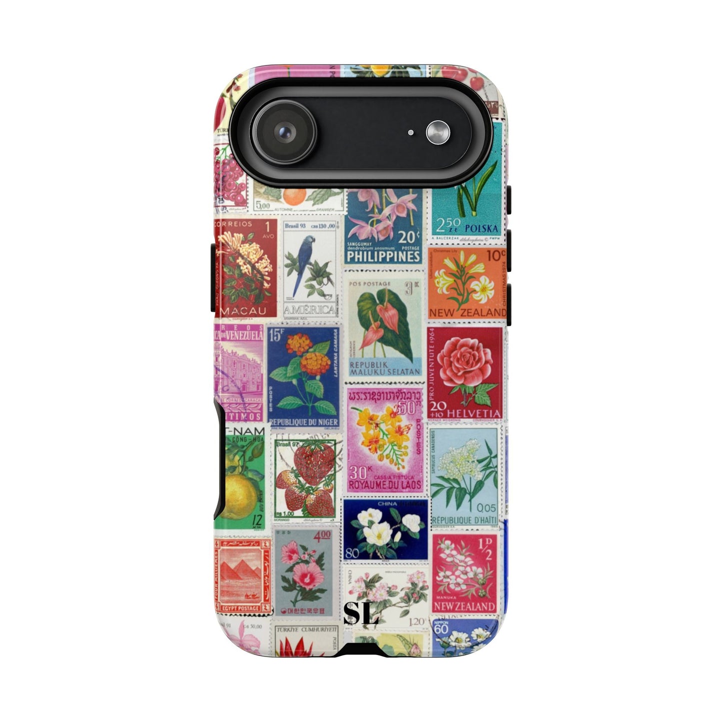 Postcard Stamps iPhone Case