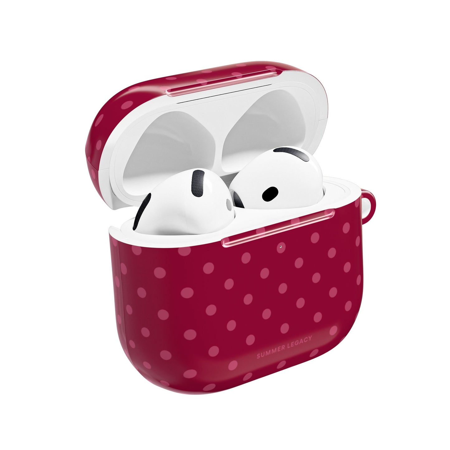 Berry Polka Dot AirPod Case