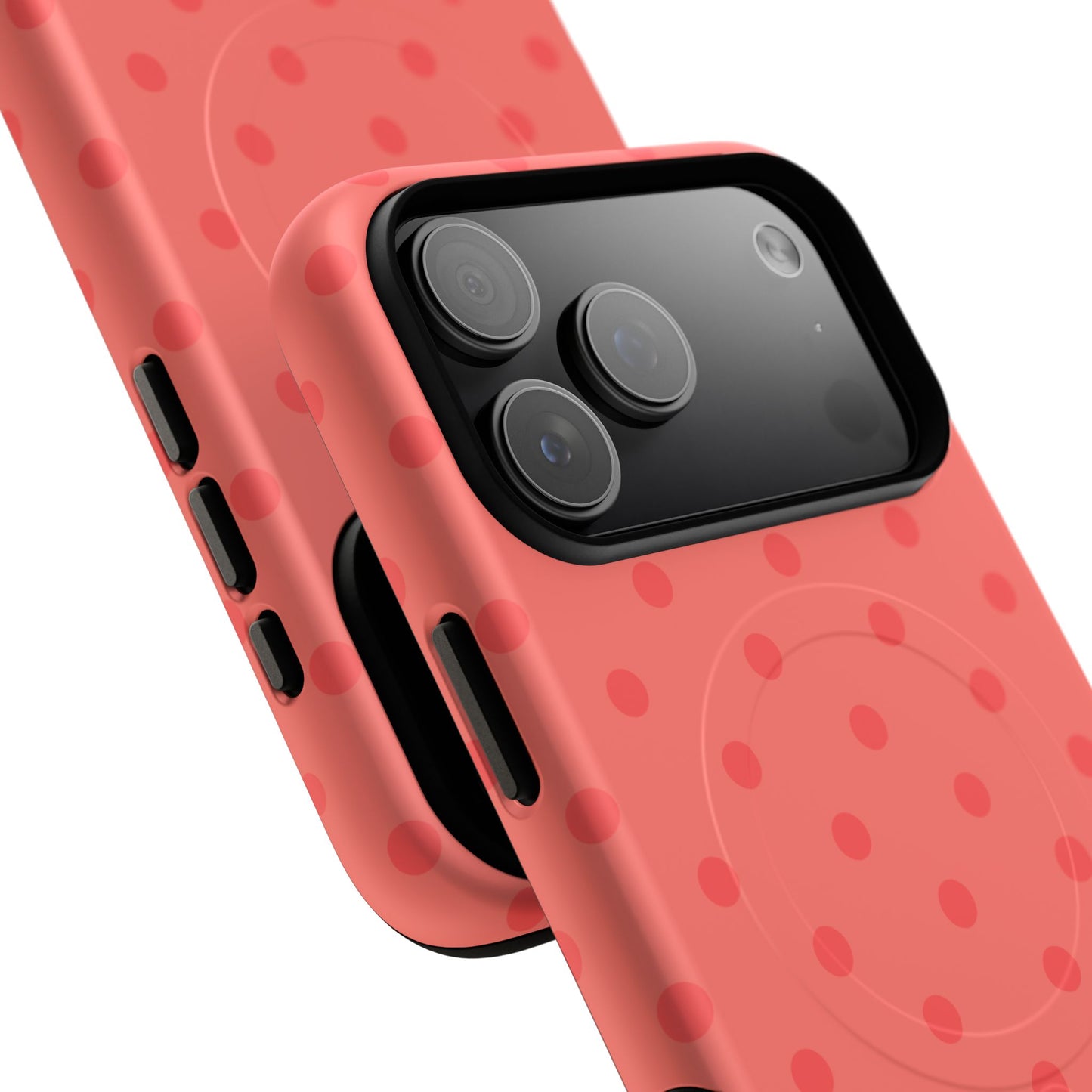 Coral Polka Dot MagSafe Case