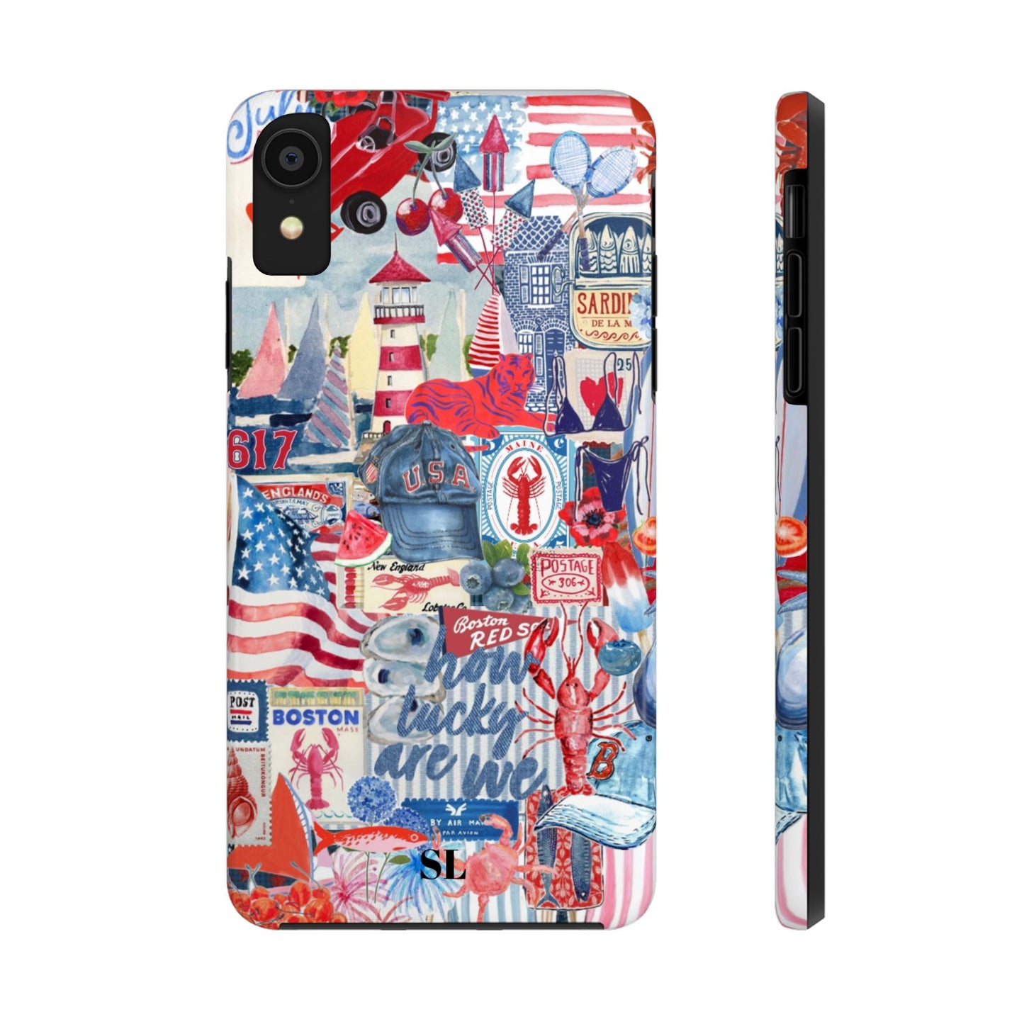 Red, White & Blue iPhone Case