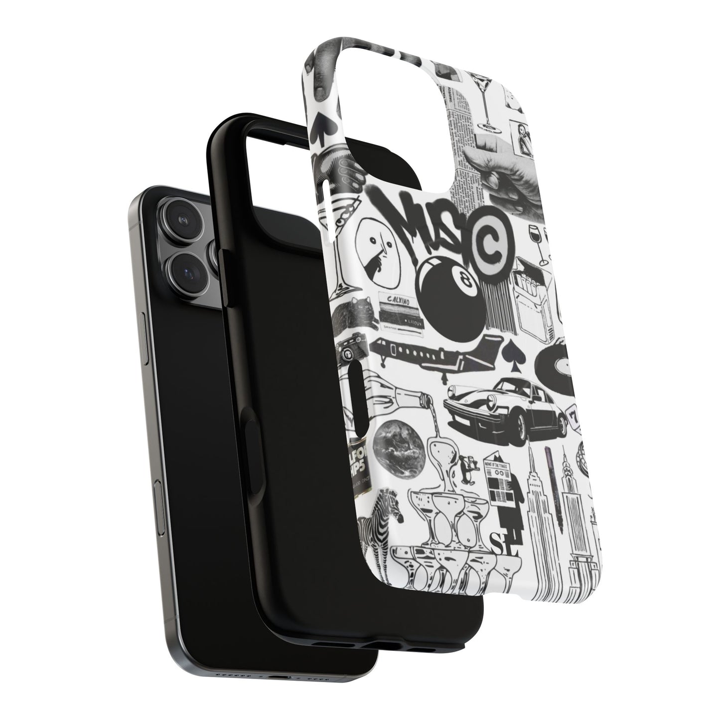 Black and White MagSafe Case