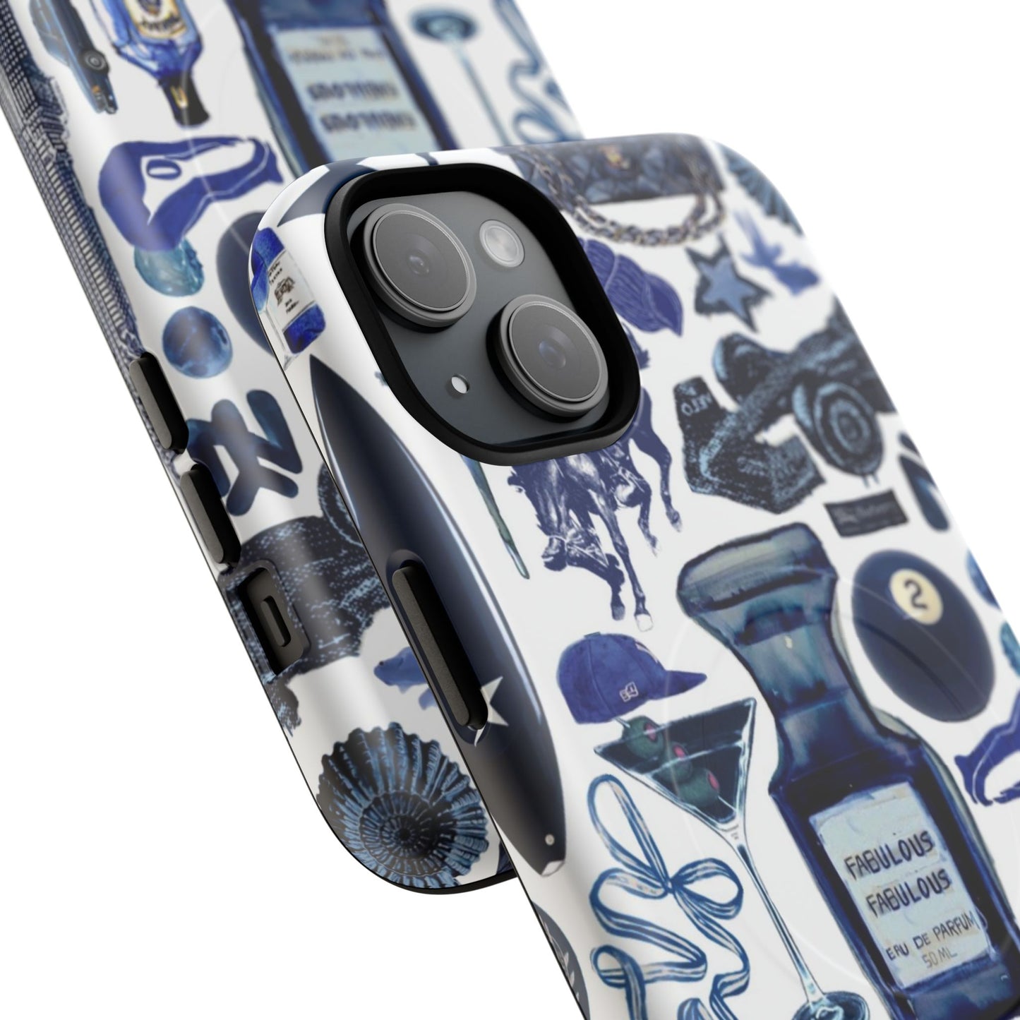 Navy Blue Collage MagSafe Case