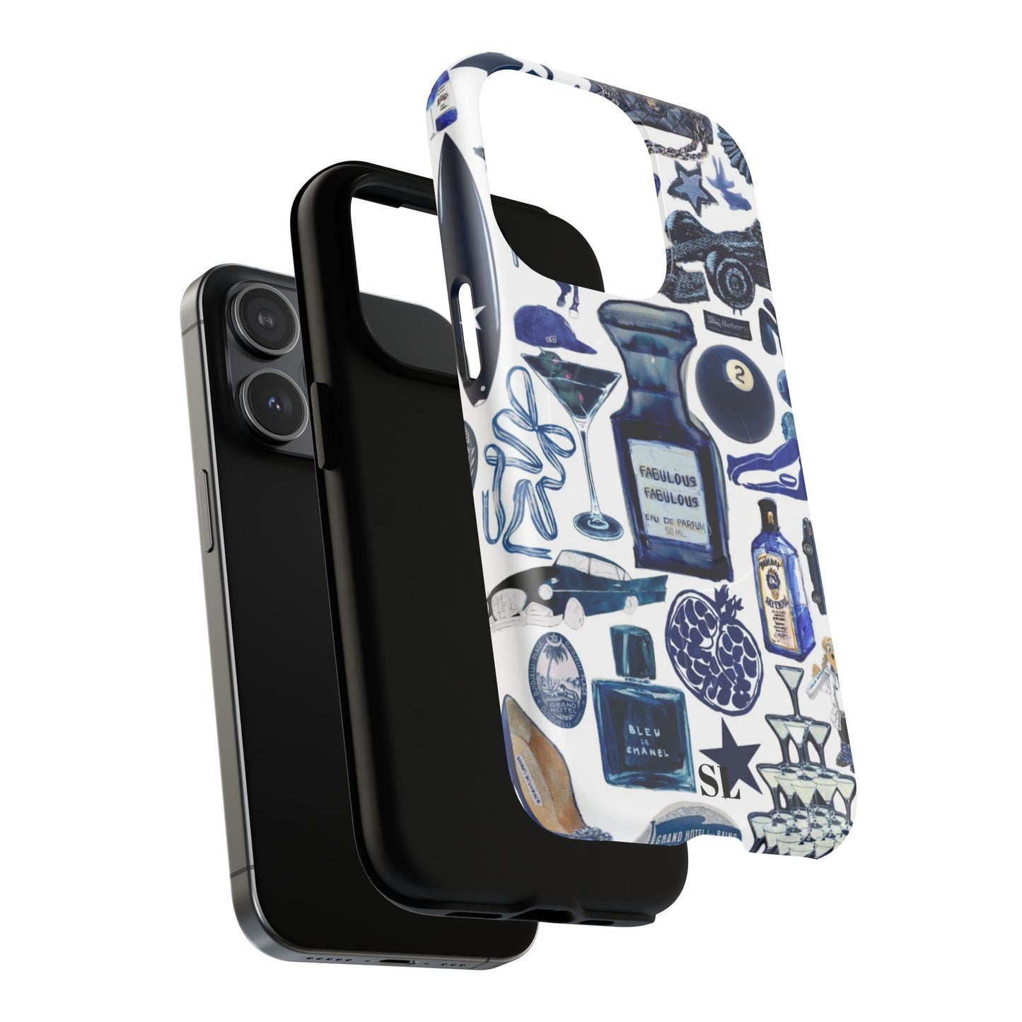Navy Blue Collage MagSafe Case