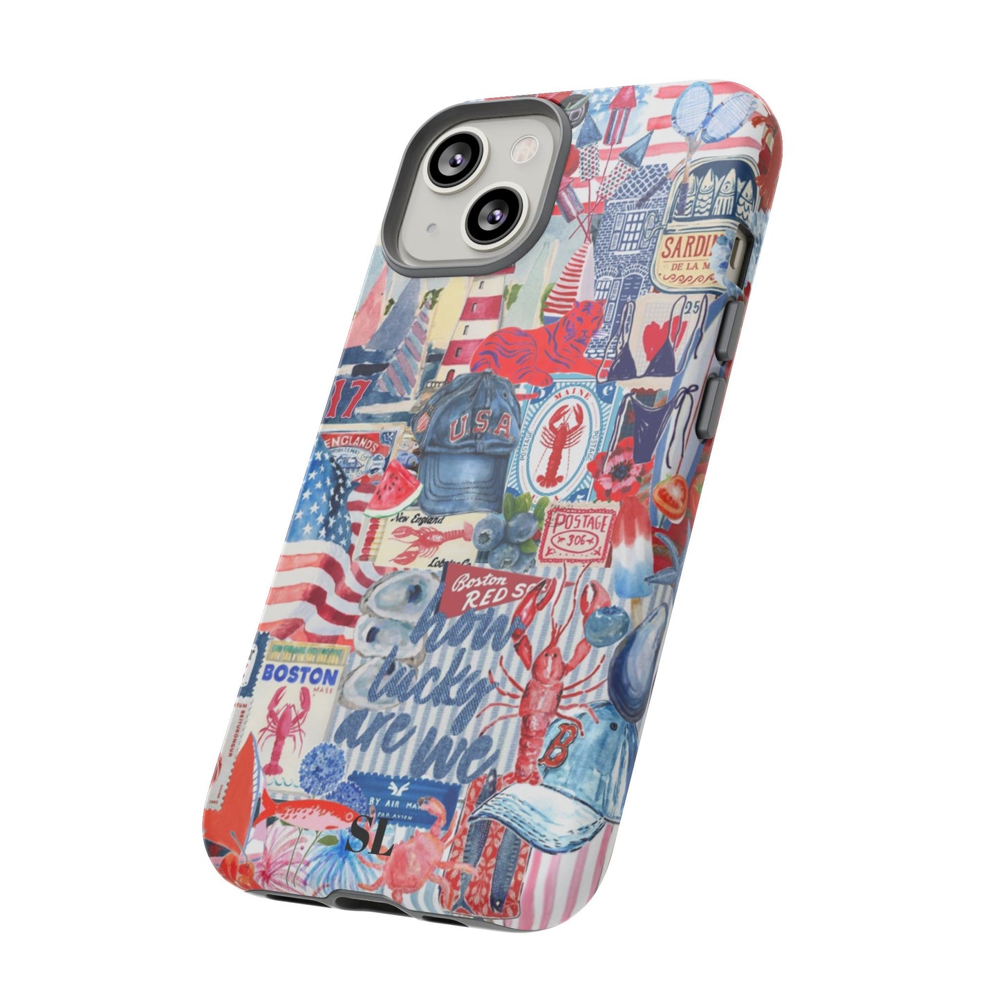 Red, White & Blue iPhone Case