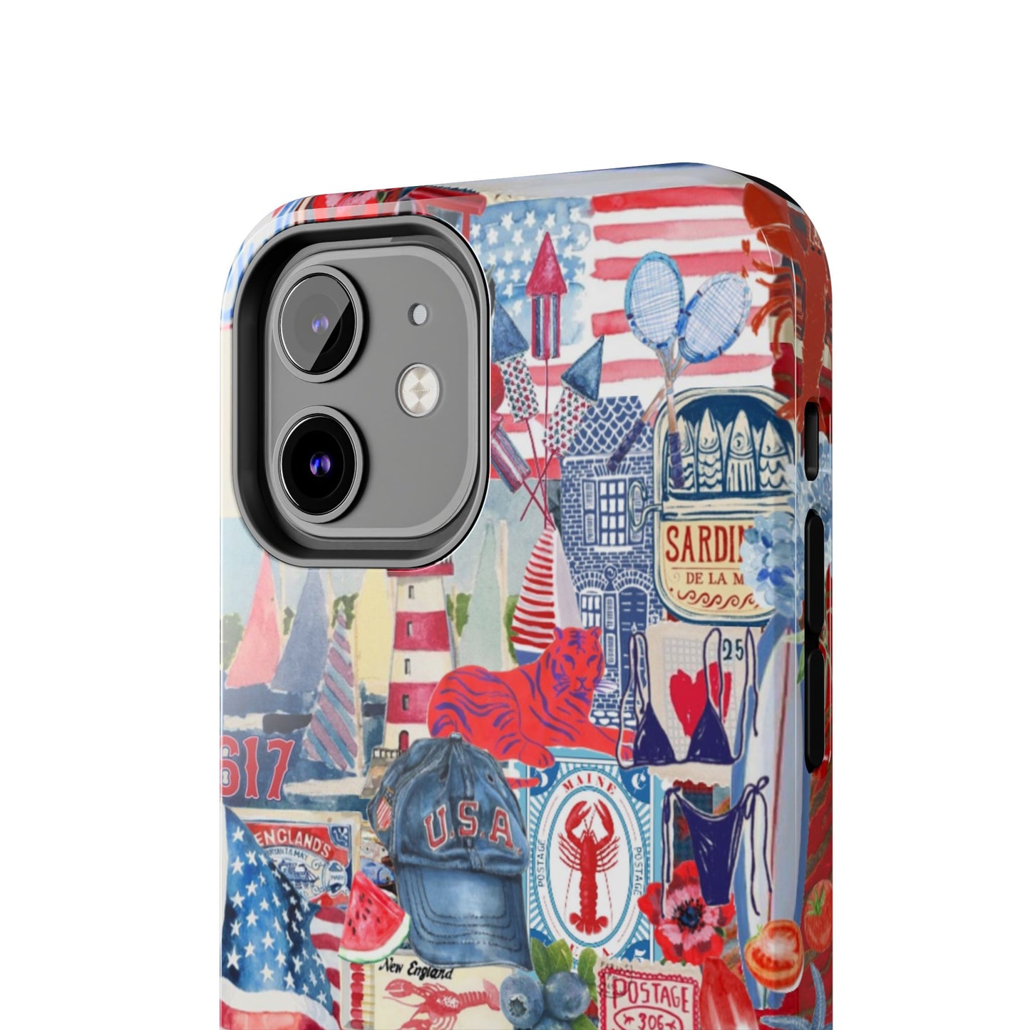 Red, White & Blue iPhone Case