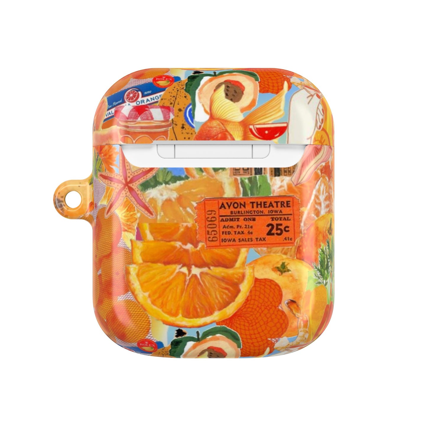 Orange Goldfish AirPod Case