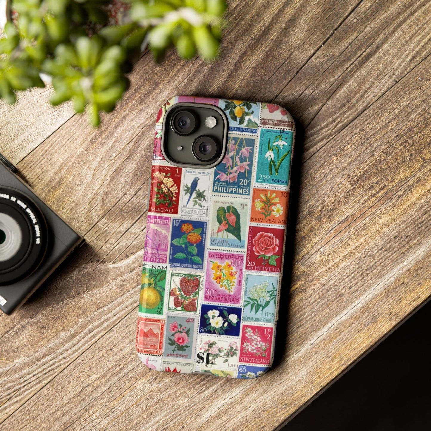 Postcard Stamps iPhone Case