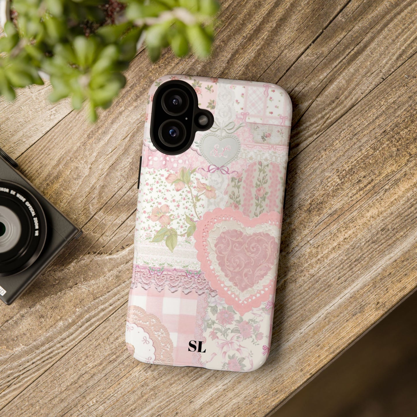 Blushing Floral Patchwork iPhone Case