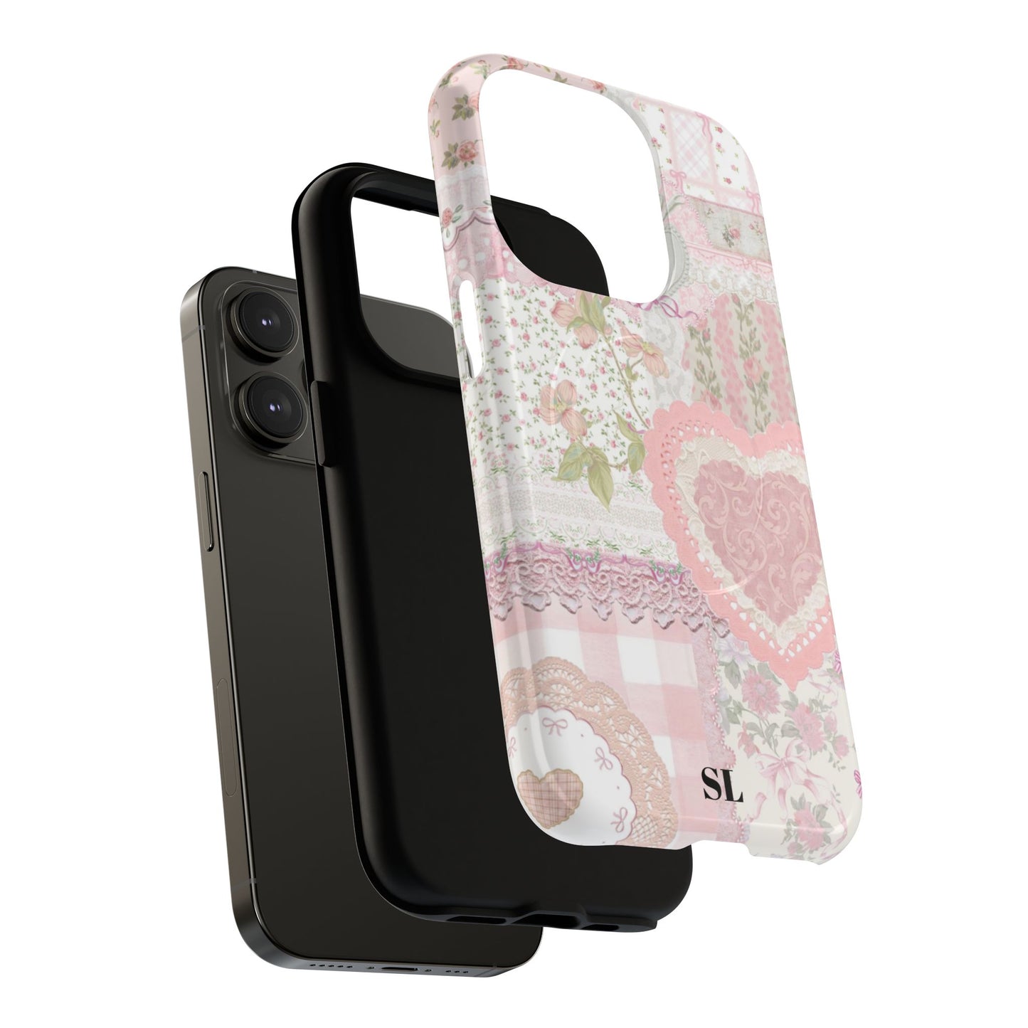Blushing Floral Patchwork MagSafe Case