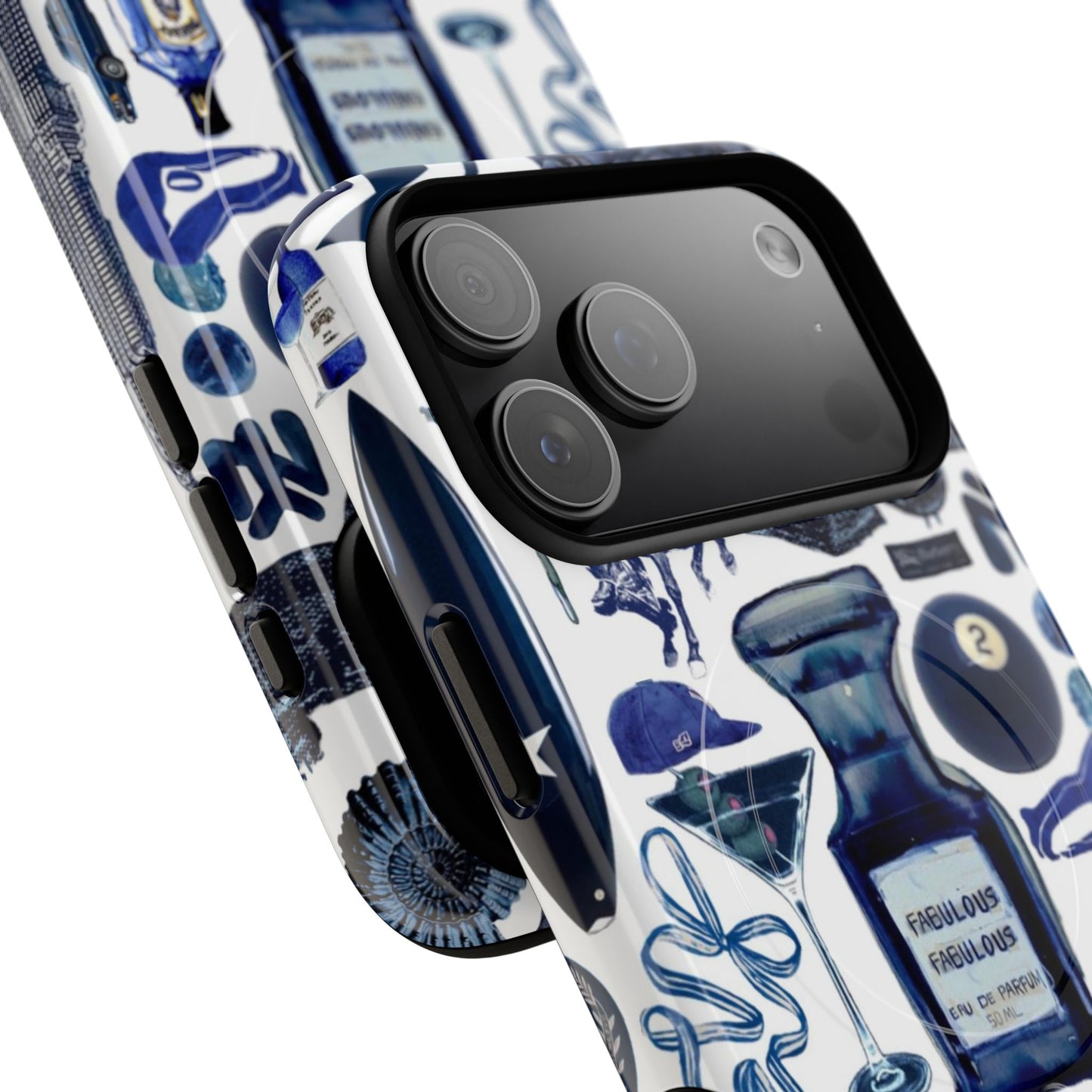 Navy Blue Collage MagSafe Case