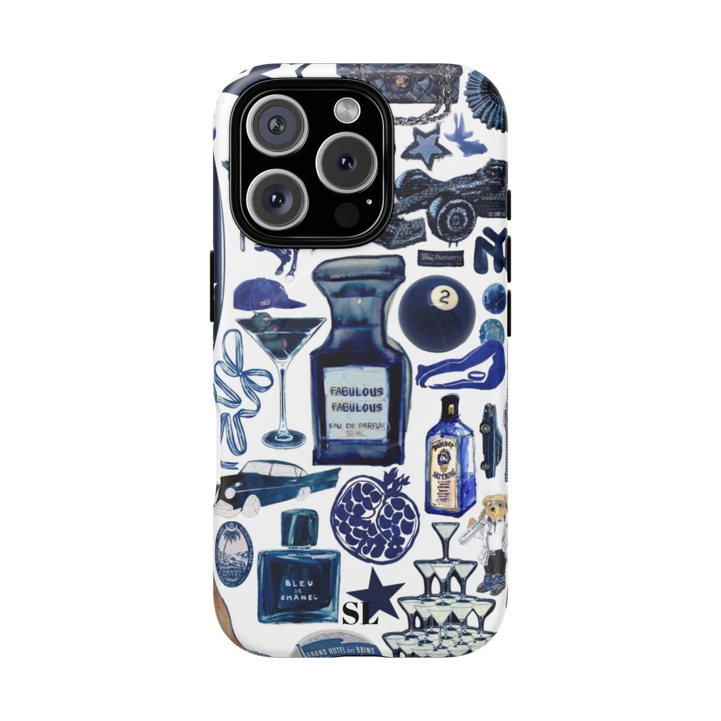 Navy Blue Collage MagSafe Case
