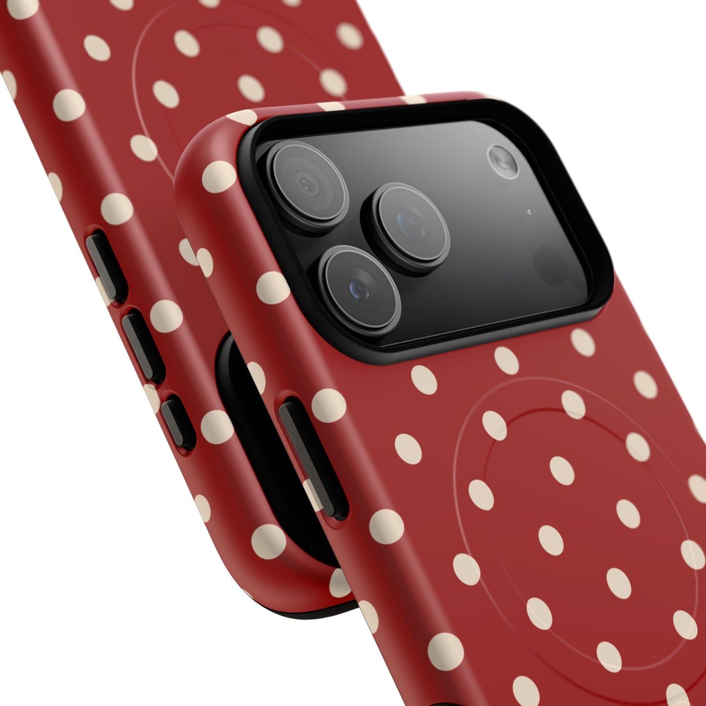 Crimson Polka Dot MagSafe Case