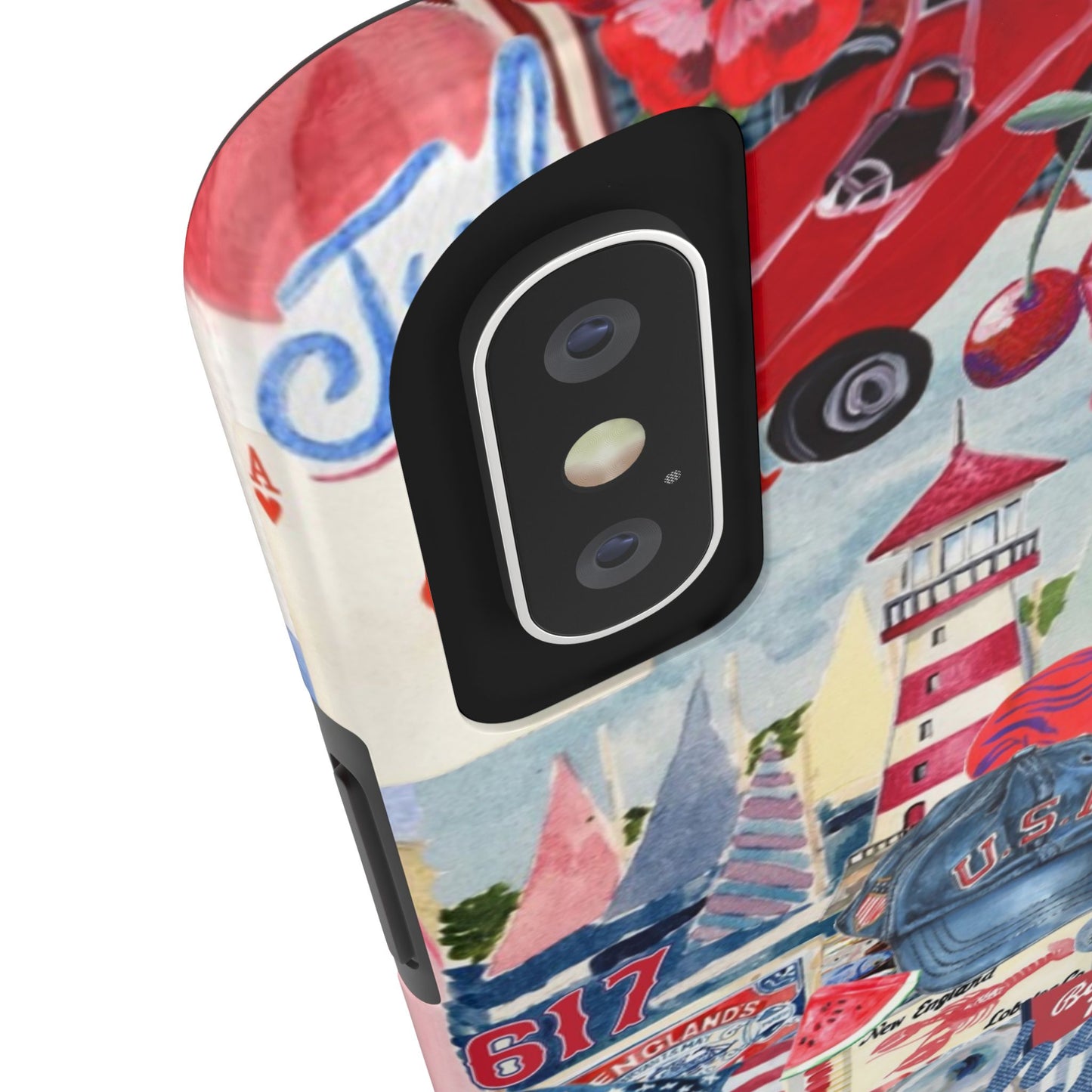 Red, White & Blue iPhone Case
